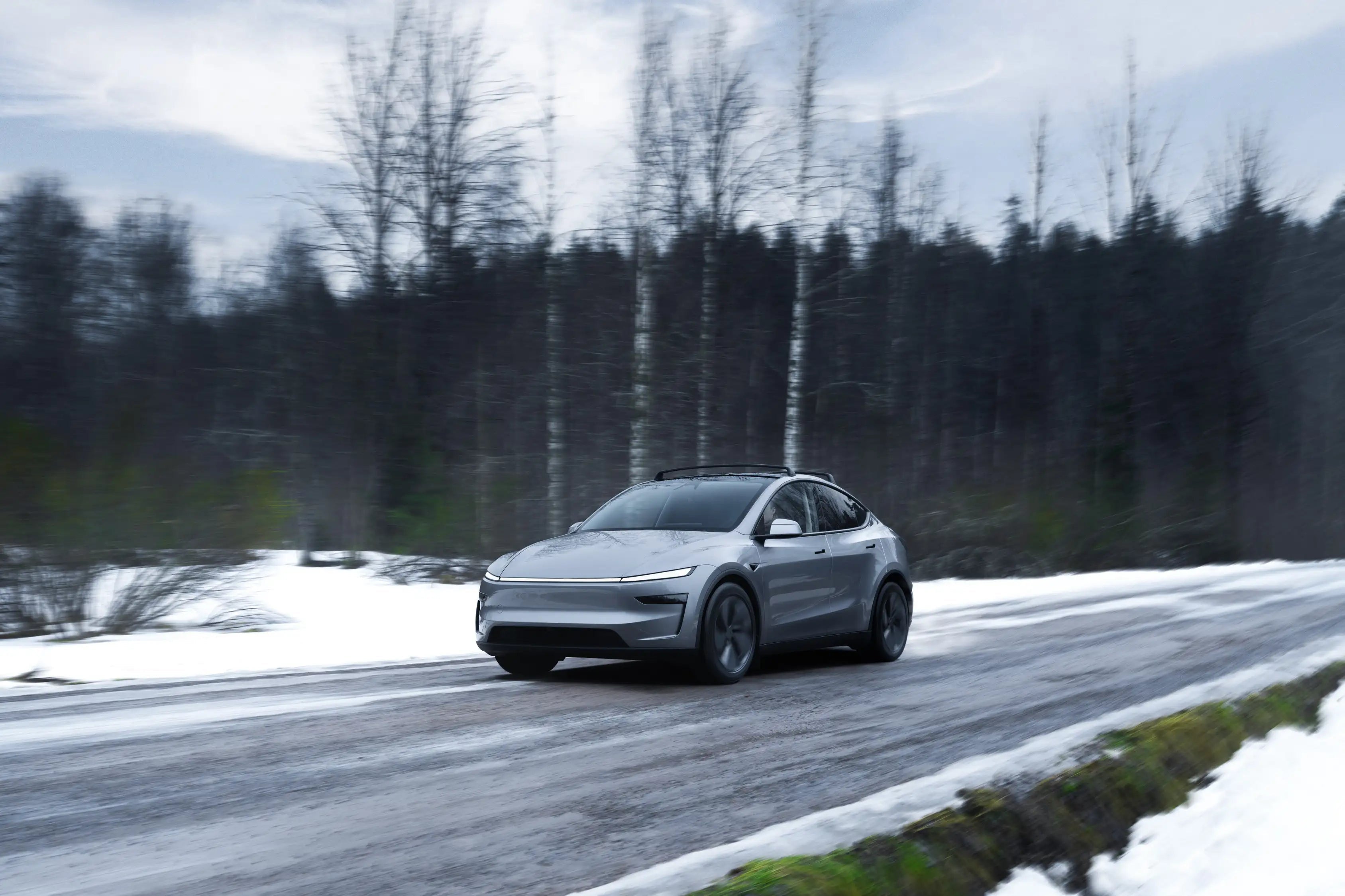 Model Y im Schnee