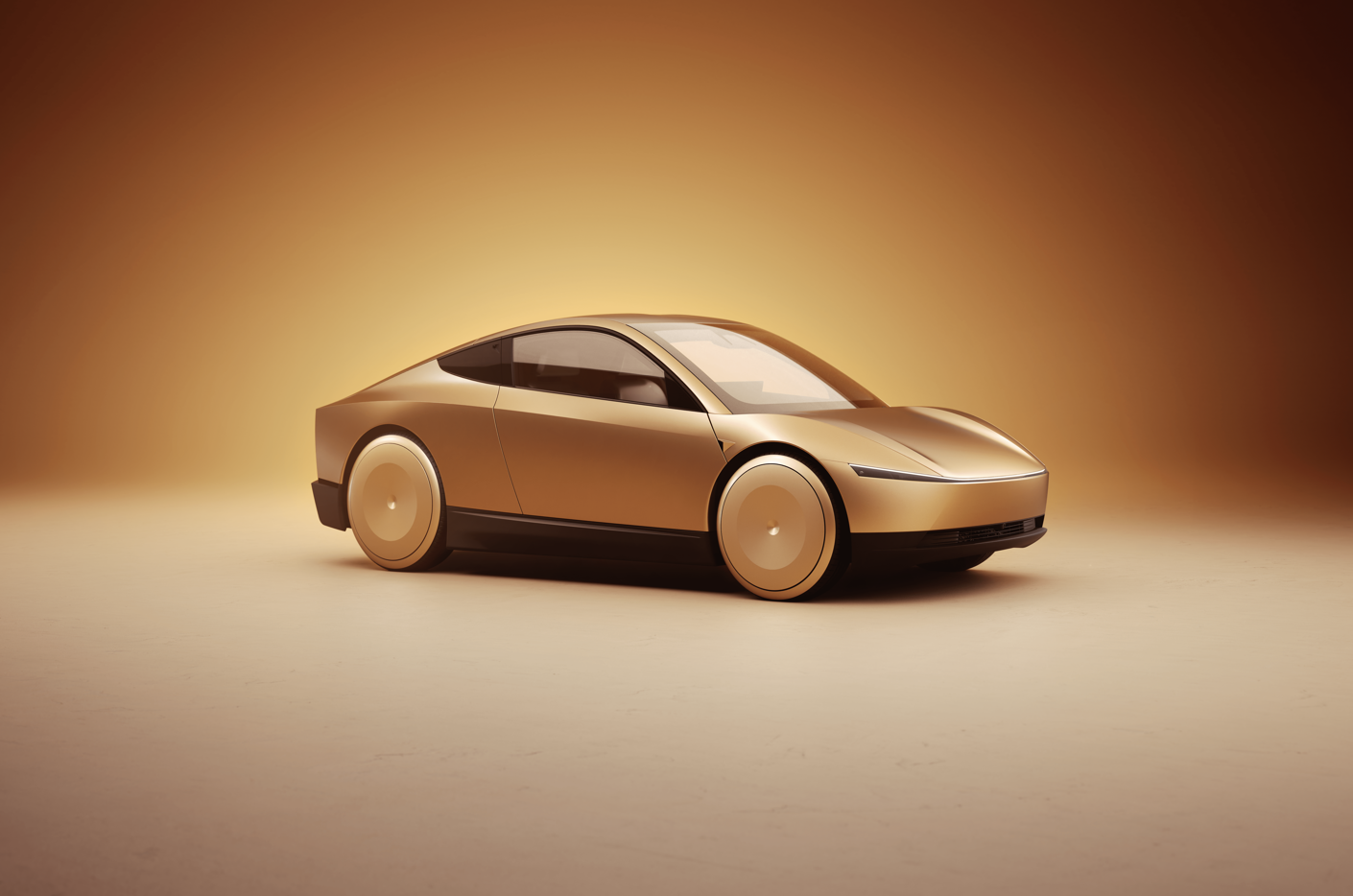 Tesla Cybercab Erster Blick auf das abnehmbare Lenkrad