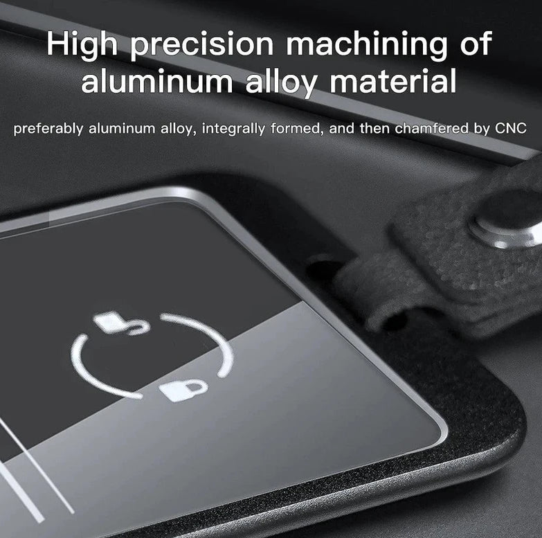 Luxoriösies Kartenetui aus Aluminium (Schwarz)