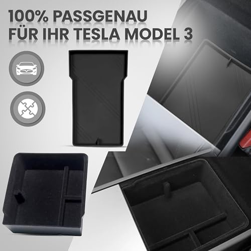 Tesla Model 3 Highland Armlehne Organizer Set 2-Teilig