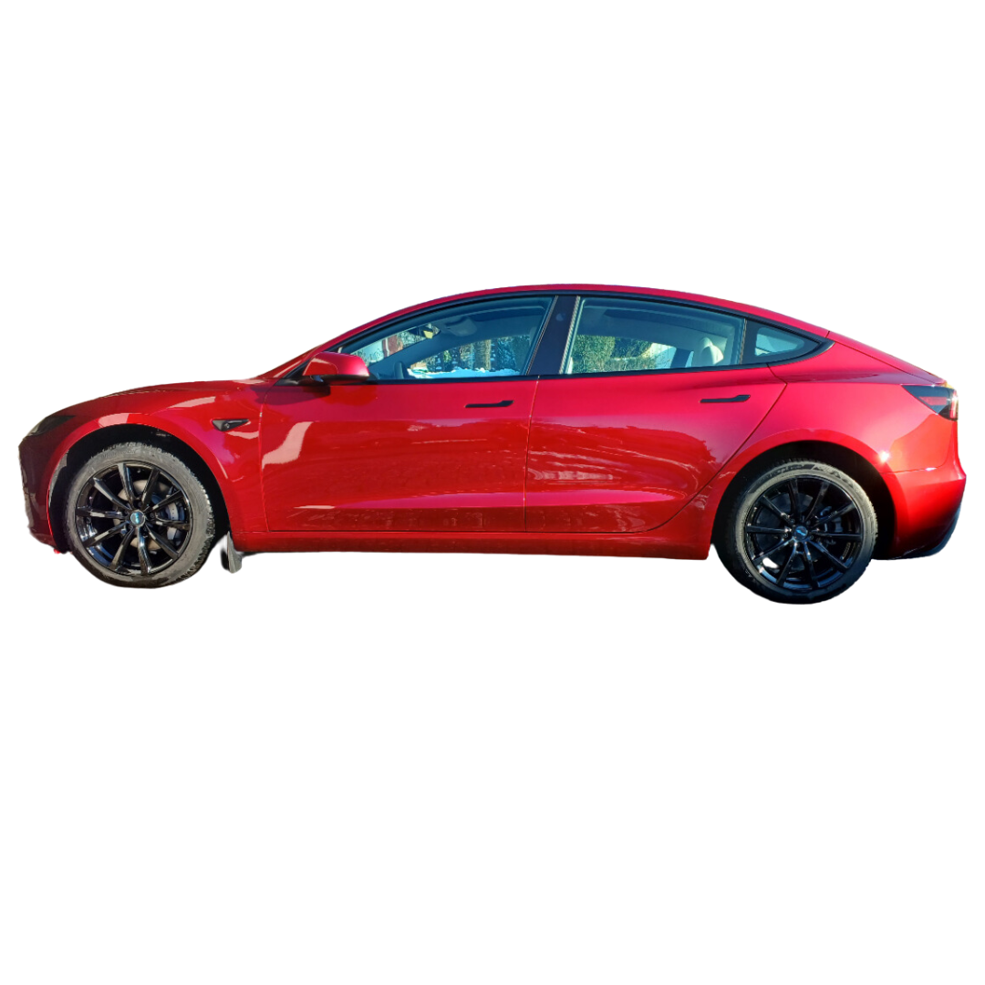 Tesla Model 3 Highland 18 Zoll Winterkomplettrad Brock B32 Schwarz Glanz (4 Stück) SR+LR