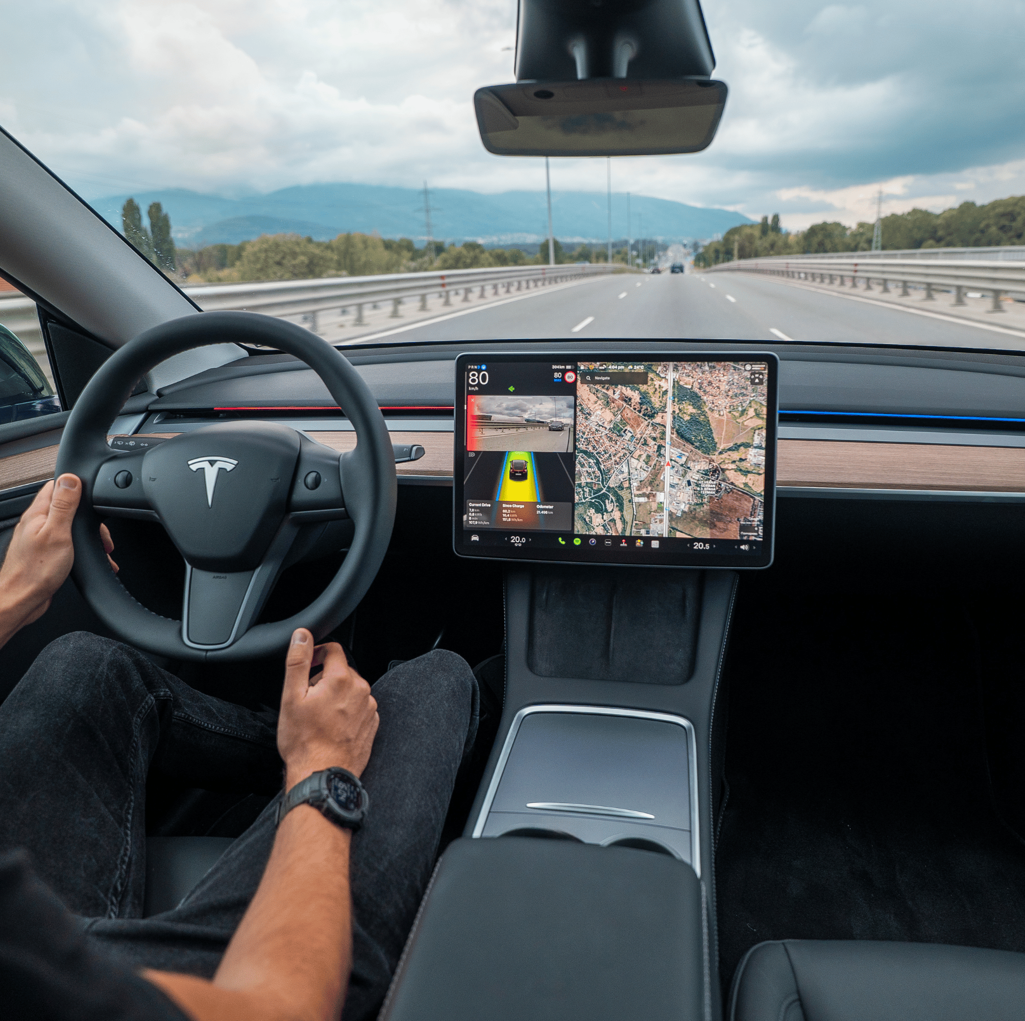 S3XY Strip Ambientebeleuchtung für Tesla Model 3 & Y ab Baujahr 2018