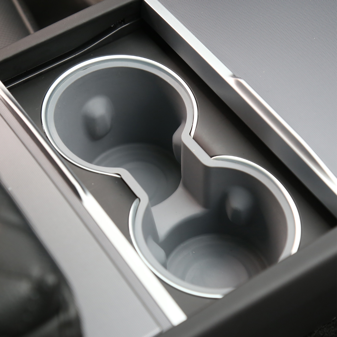 Tesla Model 3 Highland Becherhalter Einsatz Grau