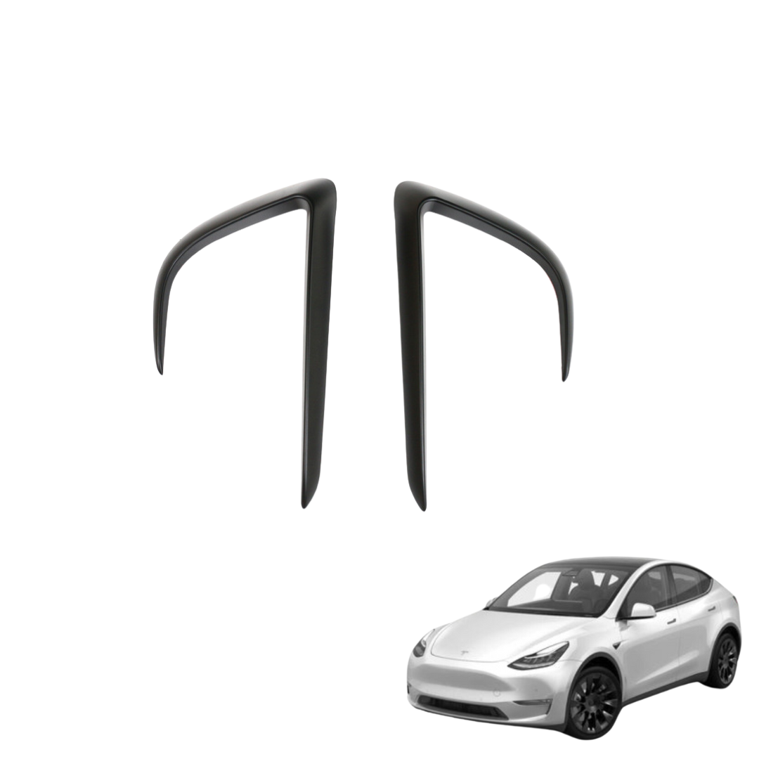 Tesla Model Y Front Scheinwerfer Abdeckung Abs Schwarz Matt