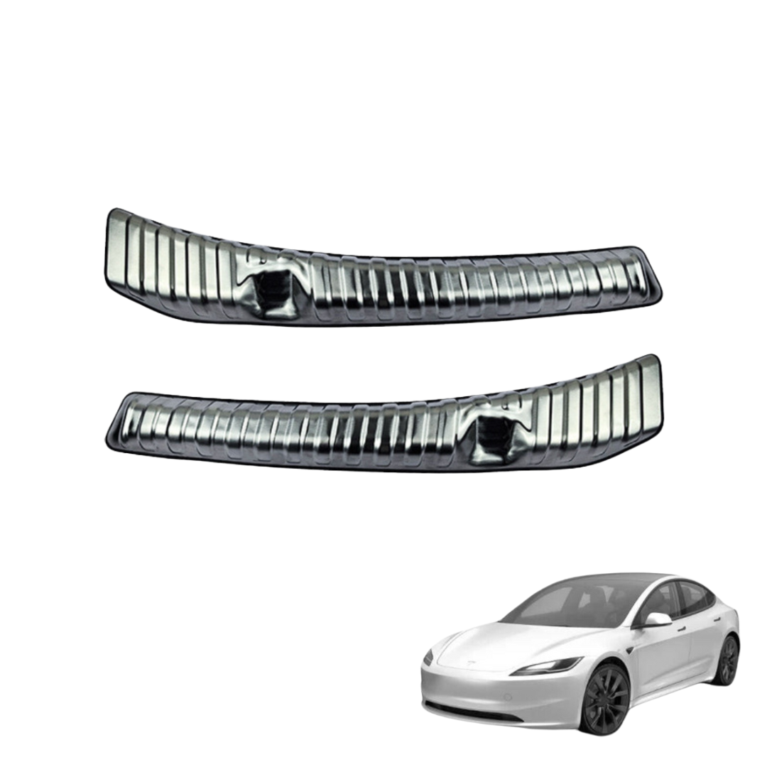 Tesla Model 3 Highland Kofferraum Ladekantenschutz Silber