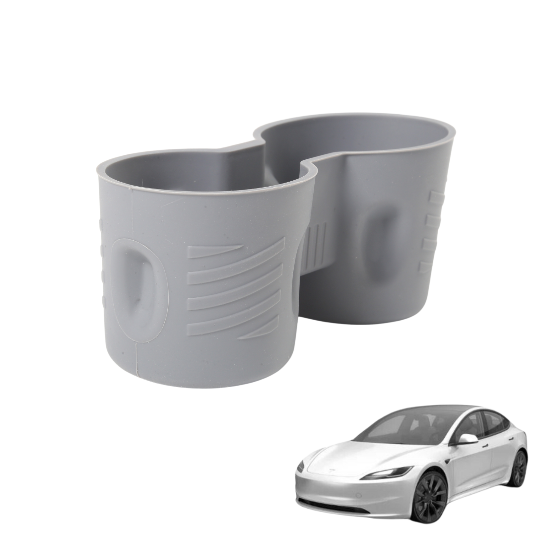 Tesla Model 3 Highland Becherhalter Einsatz Grau