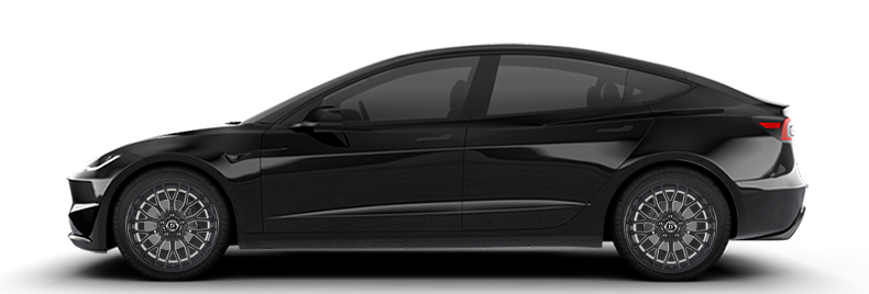 Tesla Model 3 2024 Highland Performance 20 Zoll Winterkomplettrad Impatto NeroS Mischbereifung (4 Stück)