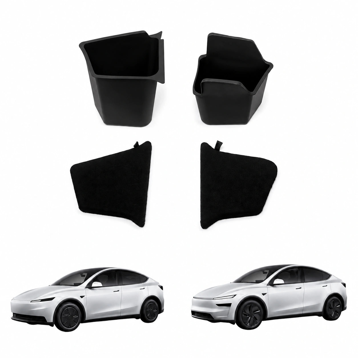 Tesla Model Y Juniper Trunk Staufächer Seiten-Organizer mit Deckel