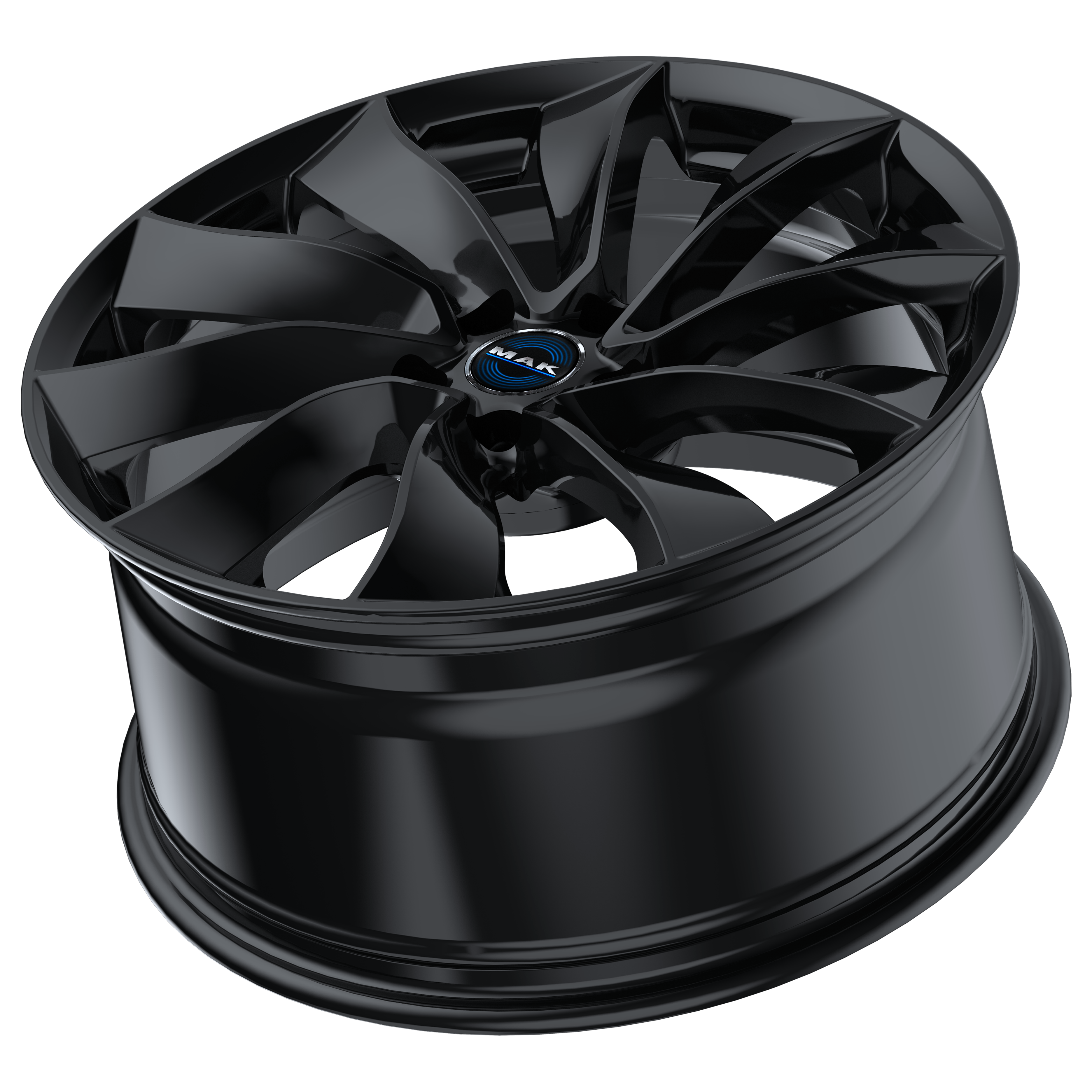 Tesla Model 3 2021-2023 18 Zoll Winterkomplettrad MAK Solar Black Glanz (4 Stück) ET40