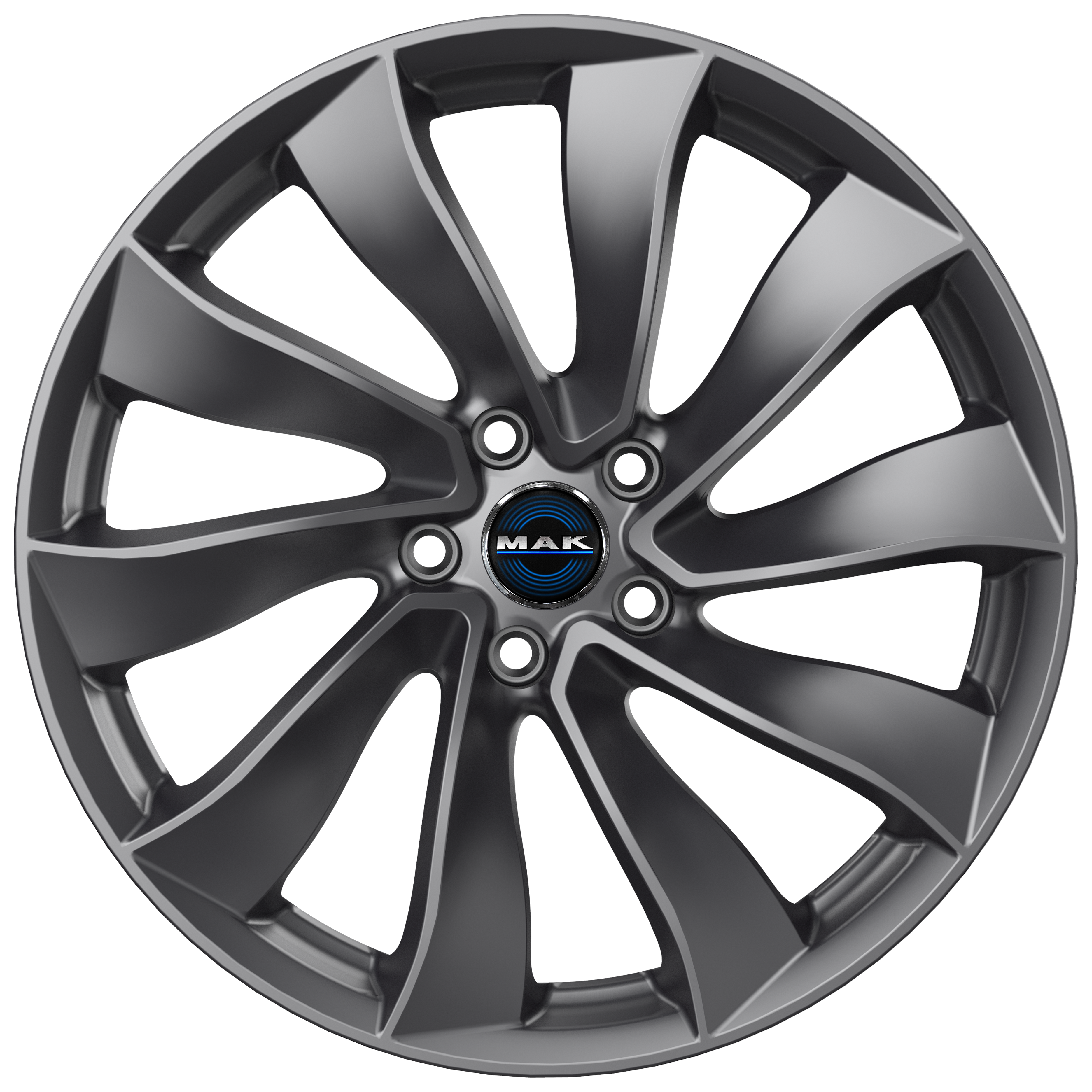 Tesla Model 3 Highland 18 Zoll Winterkomplettrad MAK Solar Gun Metallic ET38 ECE (4 Stück) SR, LR