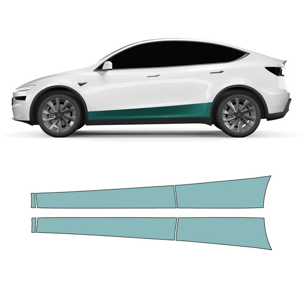 Tesla Model Y Sidekit Large - Lackschutzfolie für den unteren Türbereich (Passend für alle Modelle)