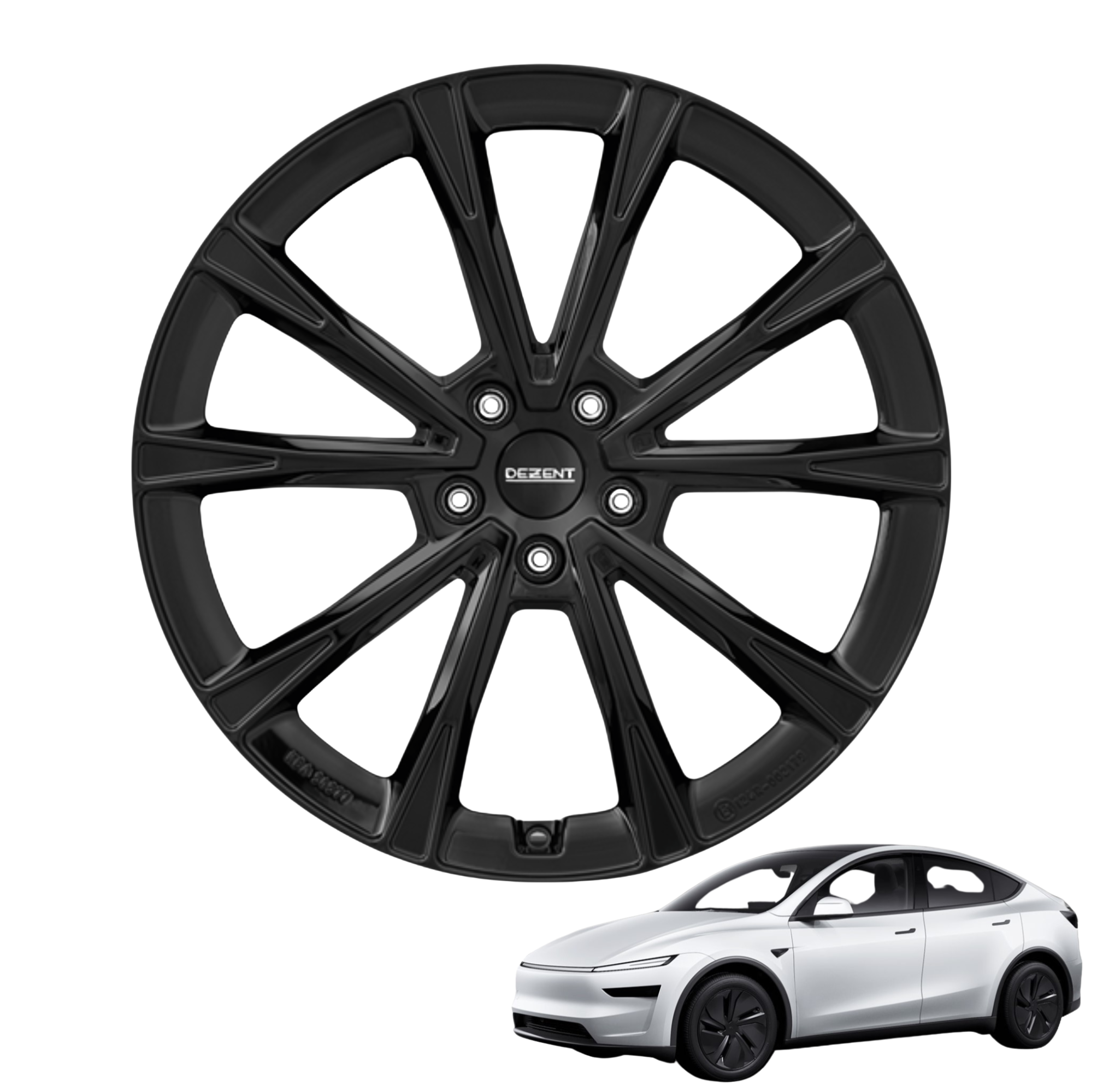 Tesla Model Y Juniper 19 Zoll Winterkomplettrad Dezent AR Schwarz Matt (4 Stück) LIMITIERTES Herbstangebot!