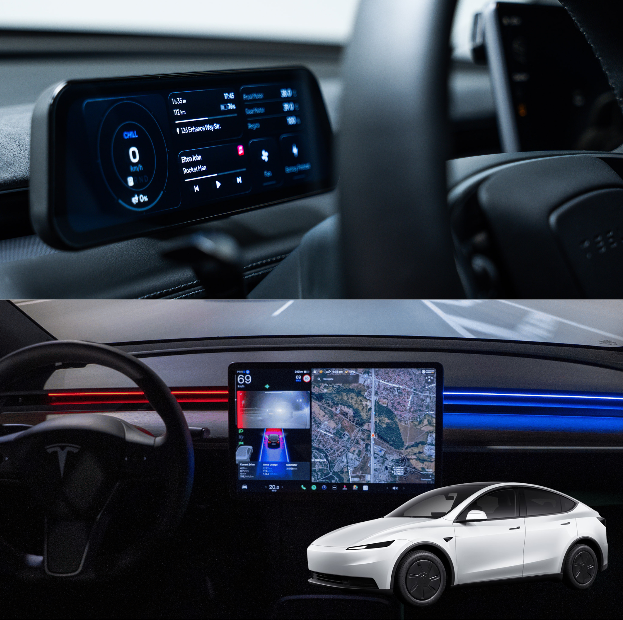 Strip + Dash Model Y Standard