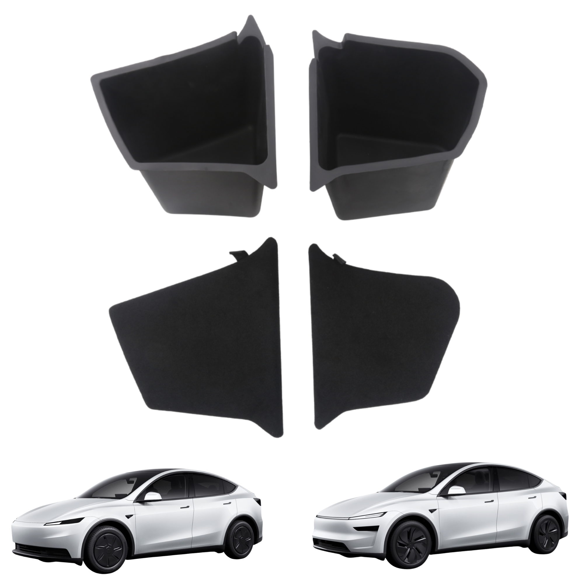 Tesla Model Y Juniper Trunk Staufächer Seiten-Organizer mit Deckel