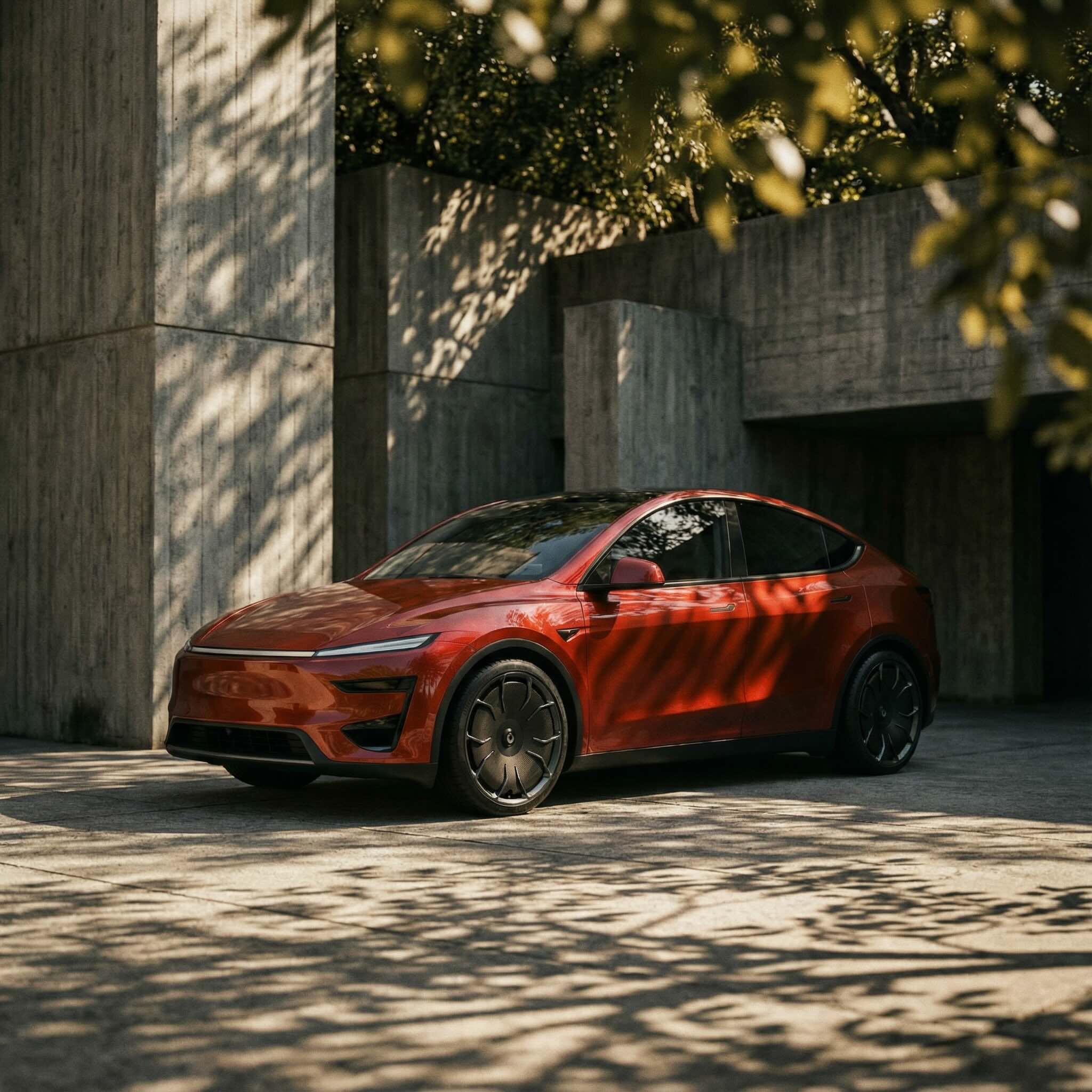 Tesla Model Y Juniper The New Aero 20 Zoll CHELA Glossy Titanium Felgenset