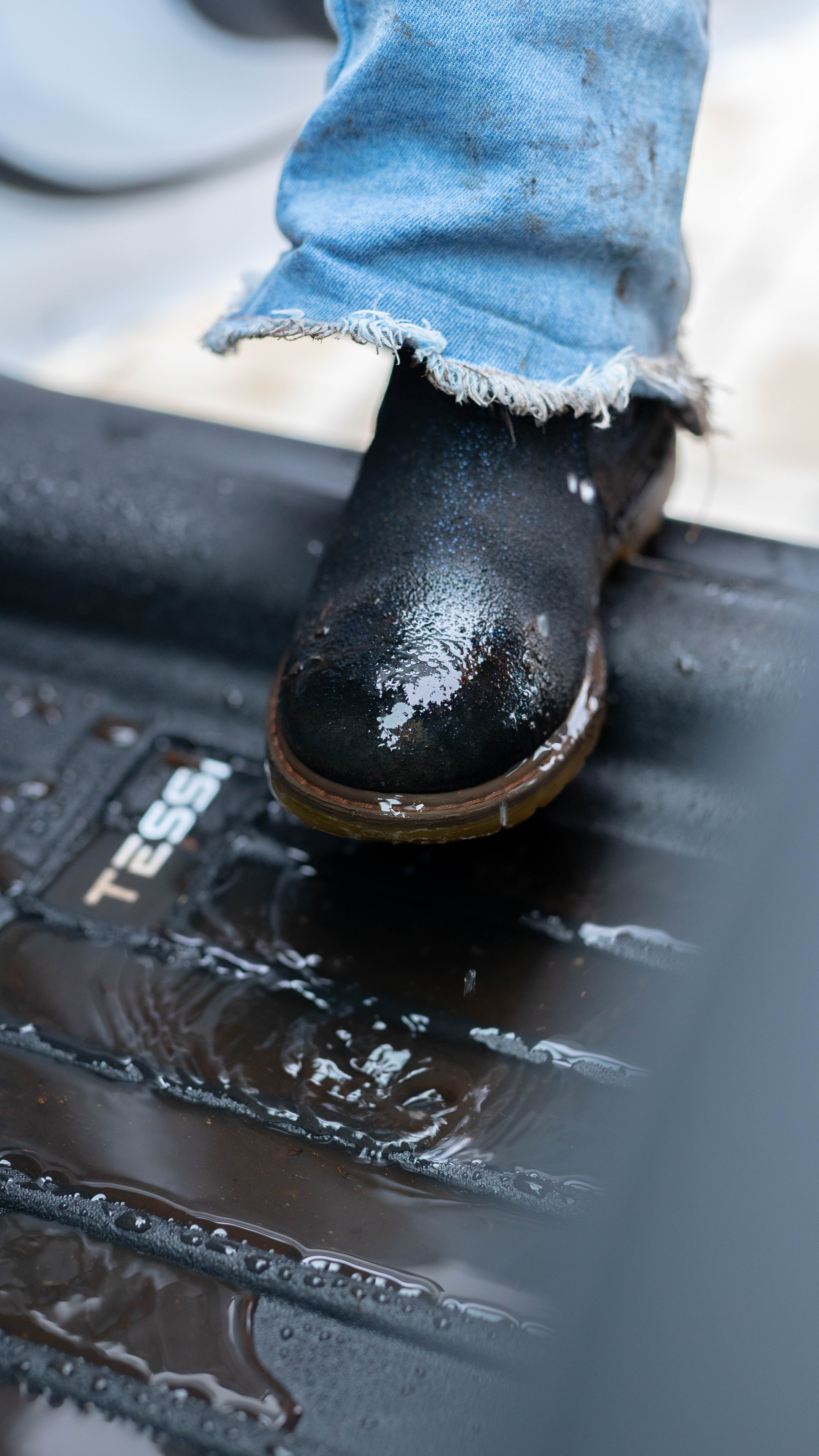 Tesla Model Y 3-teiliges Gummimattenset Innenraum Tessi® Greenline 75% Recycling Material