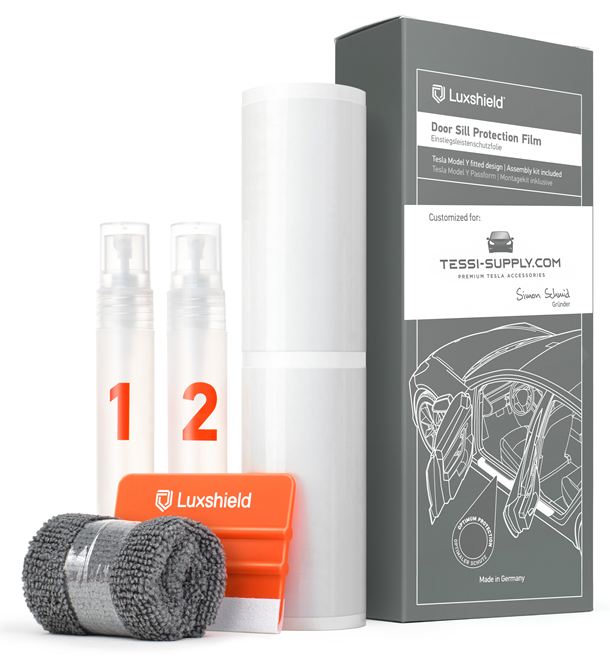 Schutzfolie für Einstiegsleiste Transparent Tesla Model Y (Alle Versionen + Juniper) im 4er Set