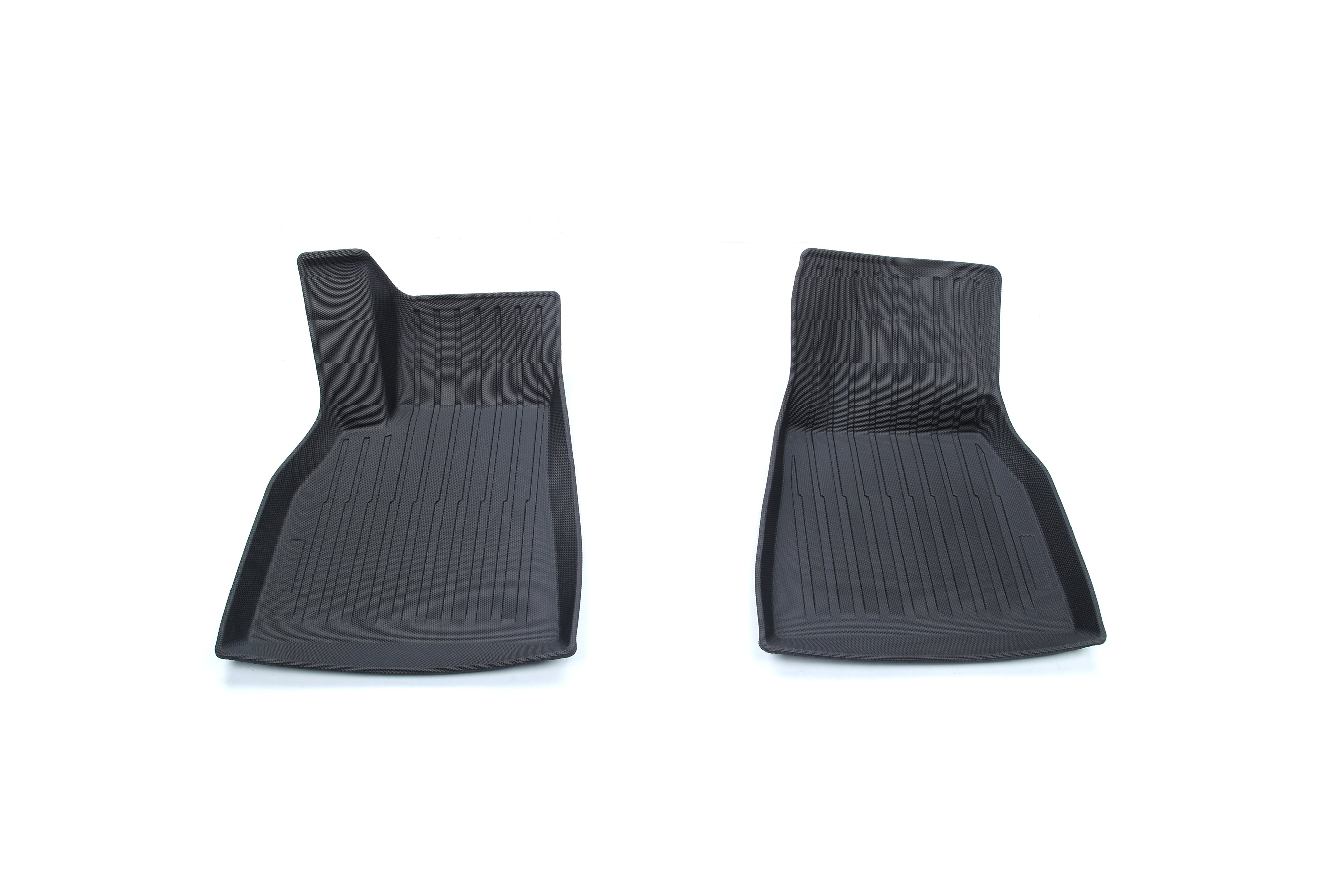 Model S 2022-2026 Gummimatten 5-Teilig Komplettset Fußmatten, Frunk und Trunk