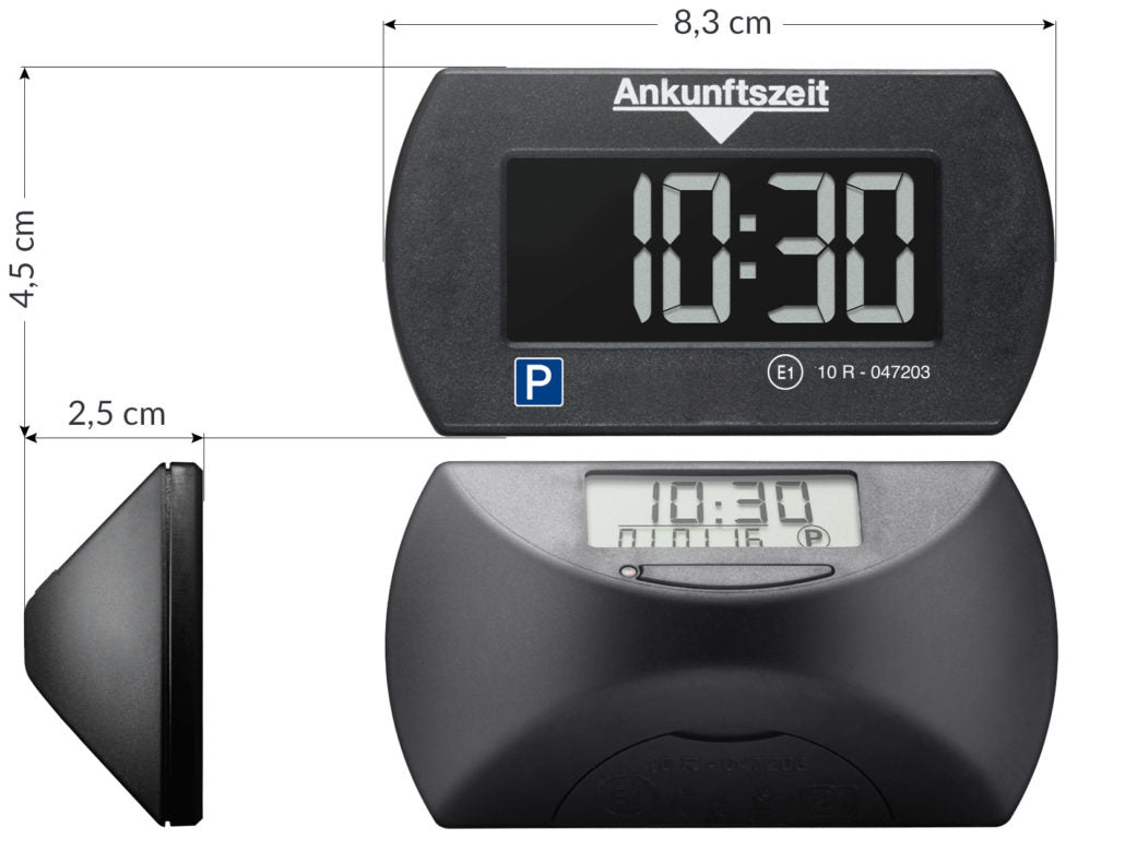 Elektronische Parkscheibe Needit Park Mini Schwarz