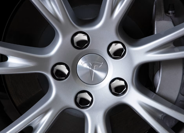 Tesla Model Y Lackstift für 19 Zoll Gemini Felge (Silber)