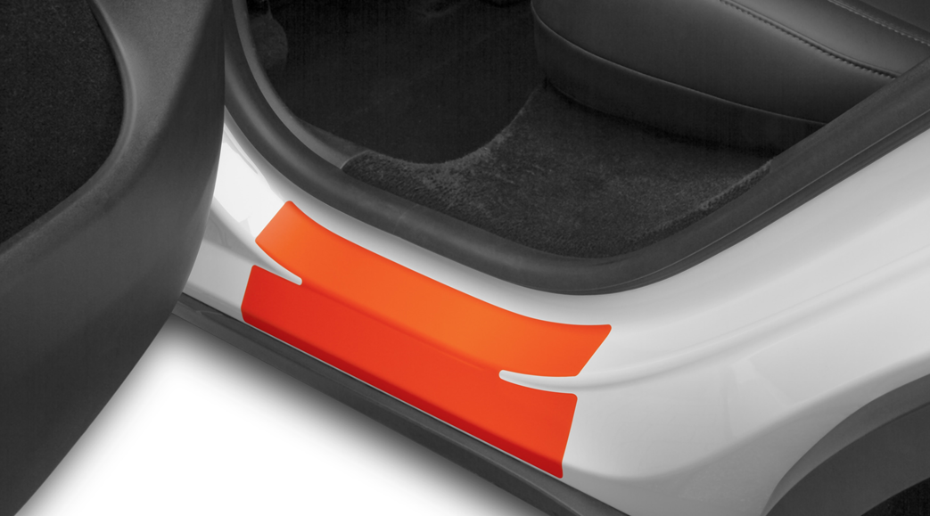 Schutzfolie für Einstiegsleiste Transparent Tesla Model Y (Alle Versionen + Juniper) im 4er Set