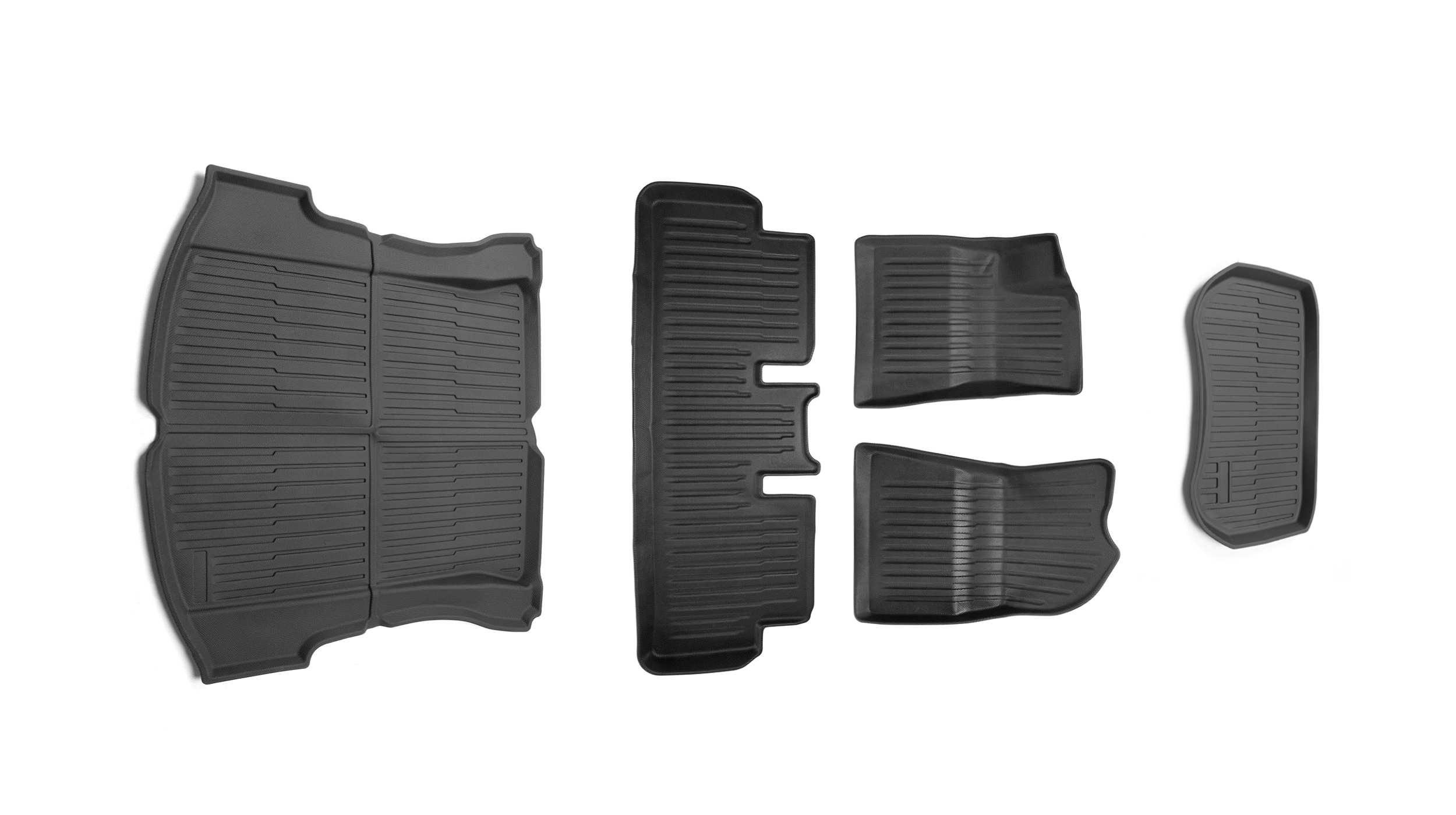 Tesla Model 3 rubber mats V3 5-piece complete set of floor mats, frunk