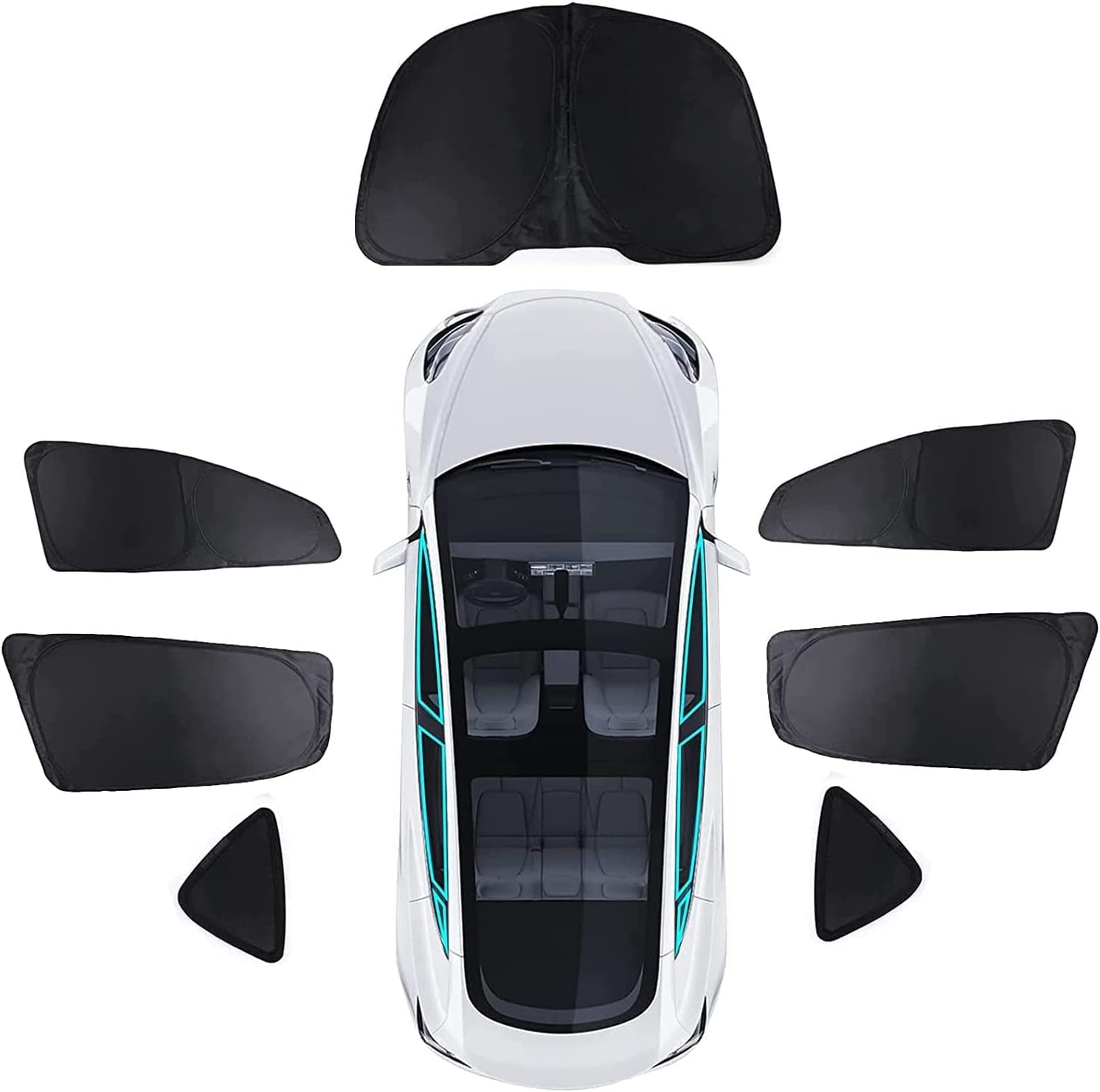 Dach-Sonnenschutz für Tesla Model 3 2021–2023, Dachfenster