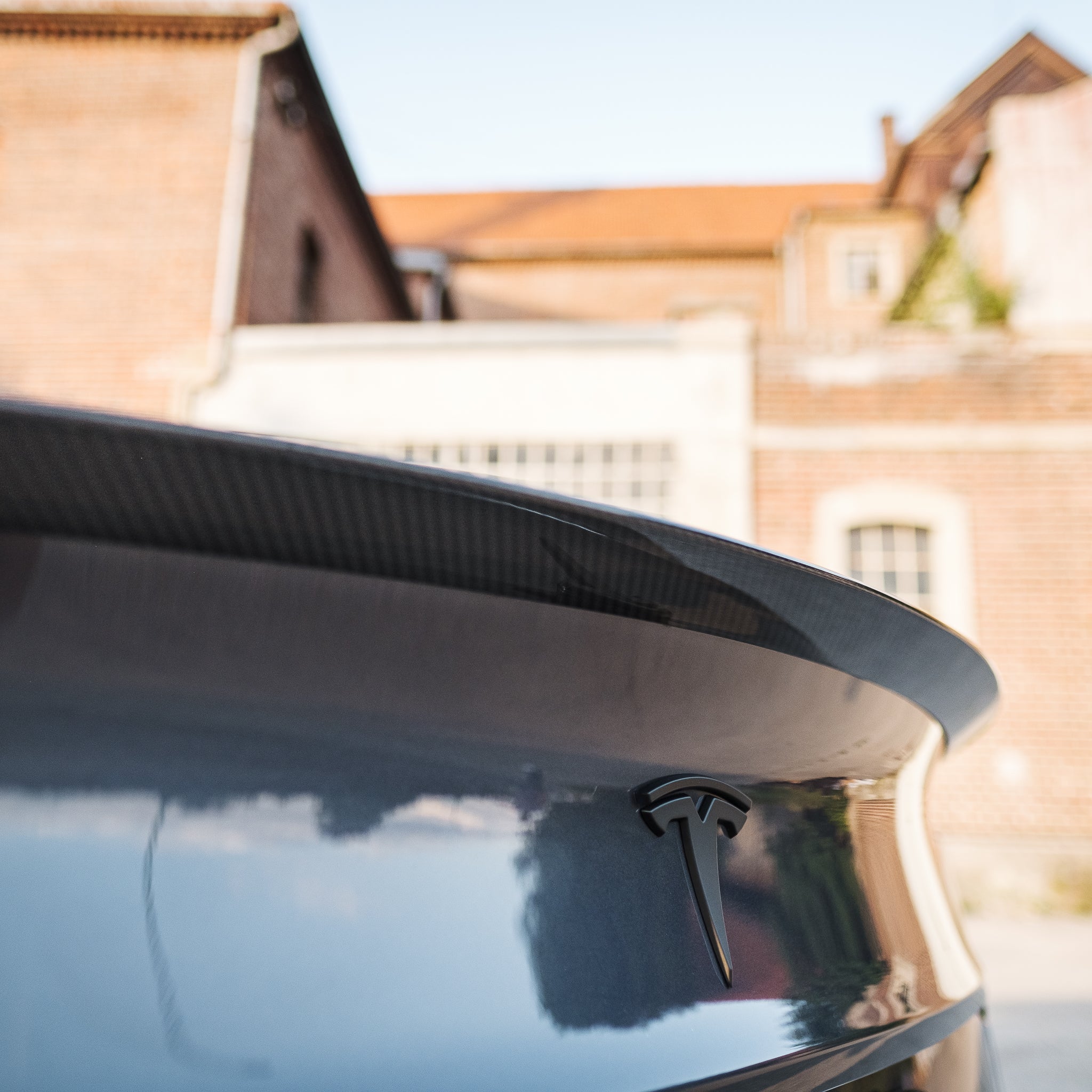 Tessi® Greenline Model 3 Heck Spoiler Echt Carbon Matt