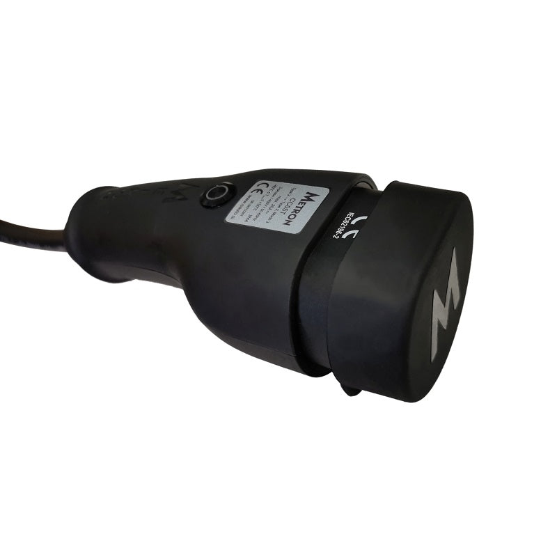 Metron Tesla Model 3/Y Ladekabel Typ 2 mit integriertem Ladeport öffner (20A, 3-Phase)