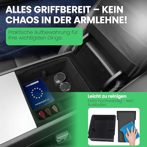 Tesla Model Y Juniper Armlehne Organizer Set 2-Teilig