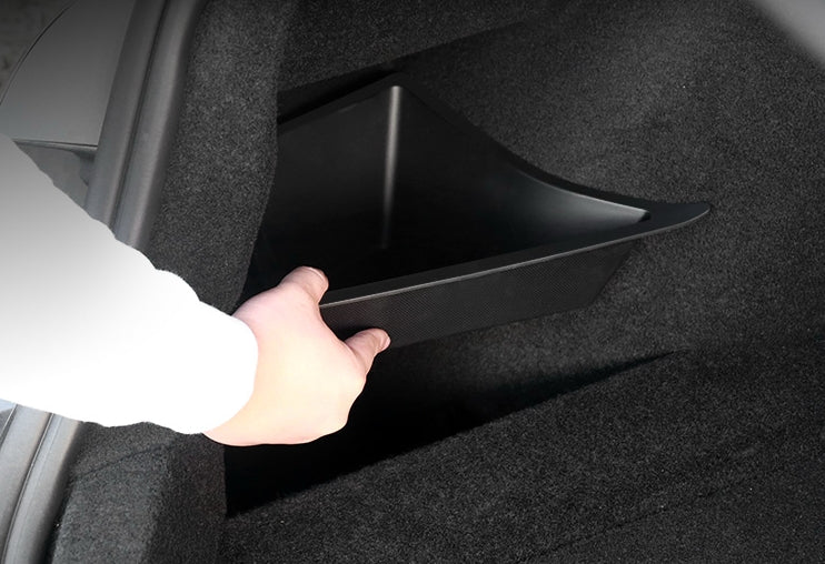 Tesla Model 3 2024 Highland Trunk Seiten Ablagefächer