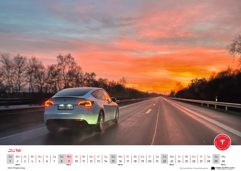 Tesla Kalender 2025 TFF x TESSI