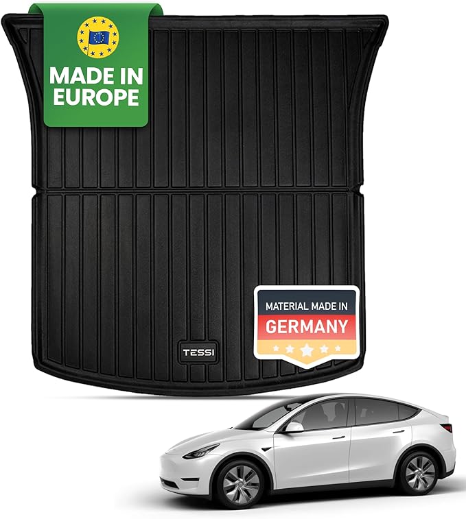 Tesla Model Y Kofferraum Gummimatte Trunk TESSI® Greenline 75% Recycling Material