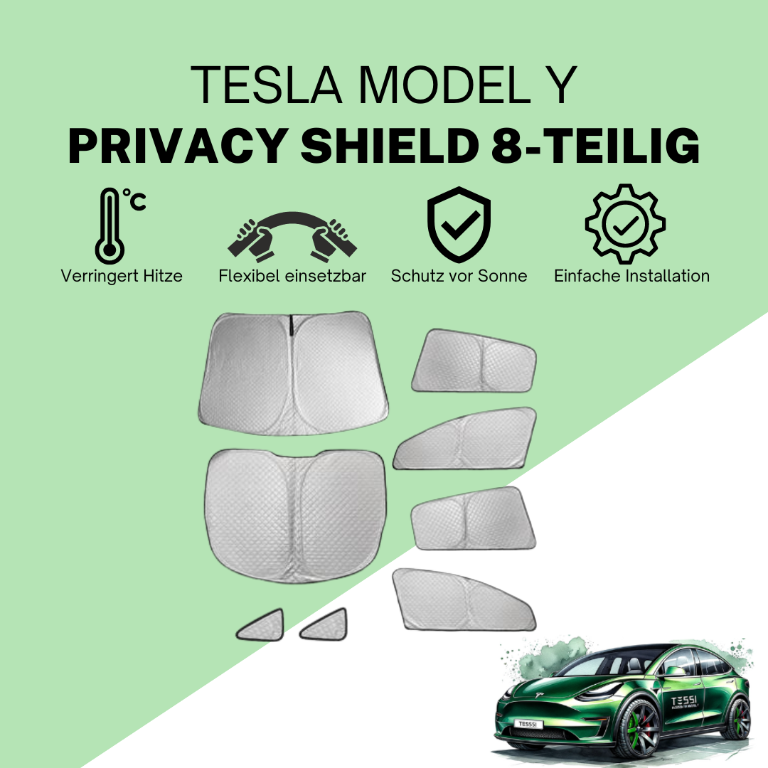 Sunshade/Privacy Shield Tesla Model Y 7-part