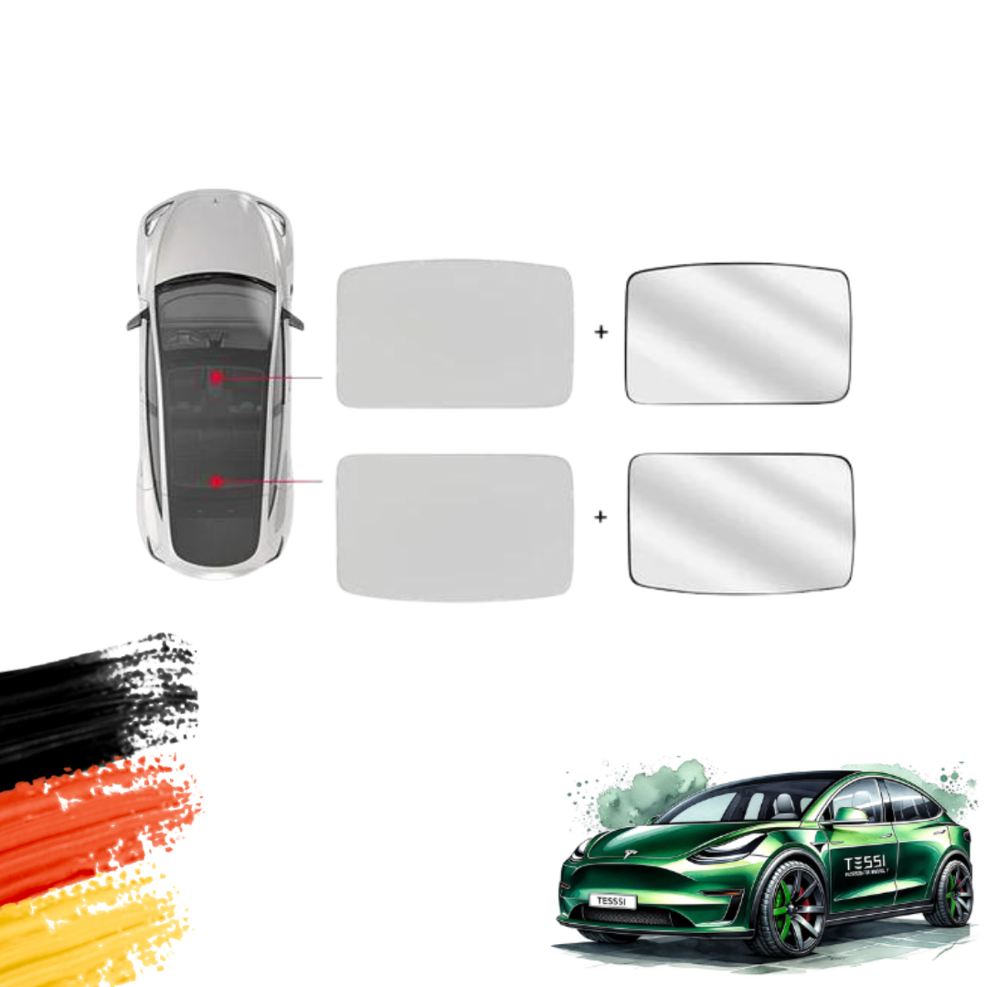 Model 3 Sonnenschutz & Sonnenblende (Hellgrau)