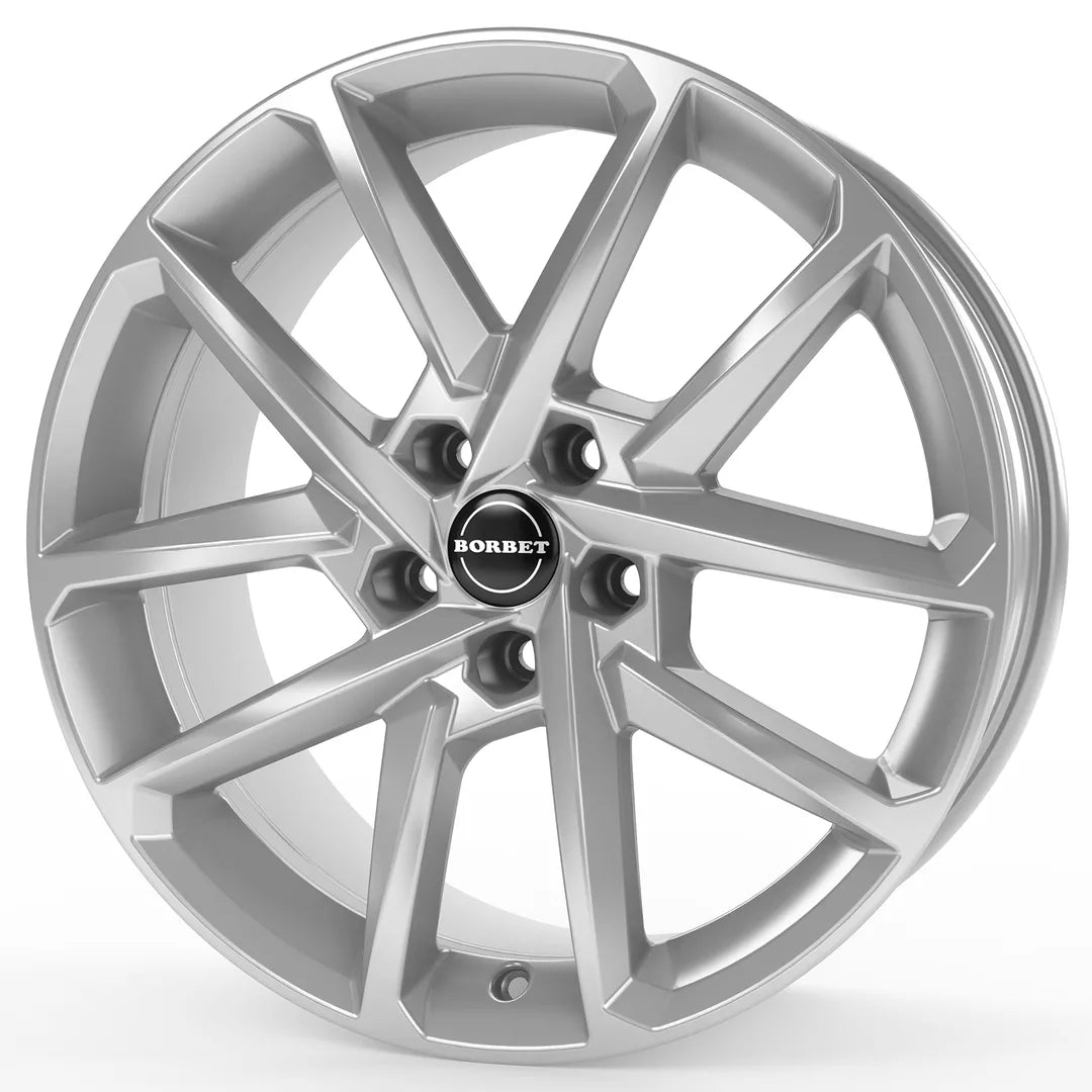 Borbet N Crystal Silver Felge 18 Zoll für Tesla Model 3 Highland