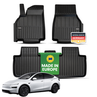 Tesla Model Y 2025+ Juniper Premium Gummimatten – Tessi® Greenline 3-teiliges Set  passend für Standard & Premium | 75 % Recycling, Made in EU, wasserdicht & passgenau