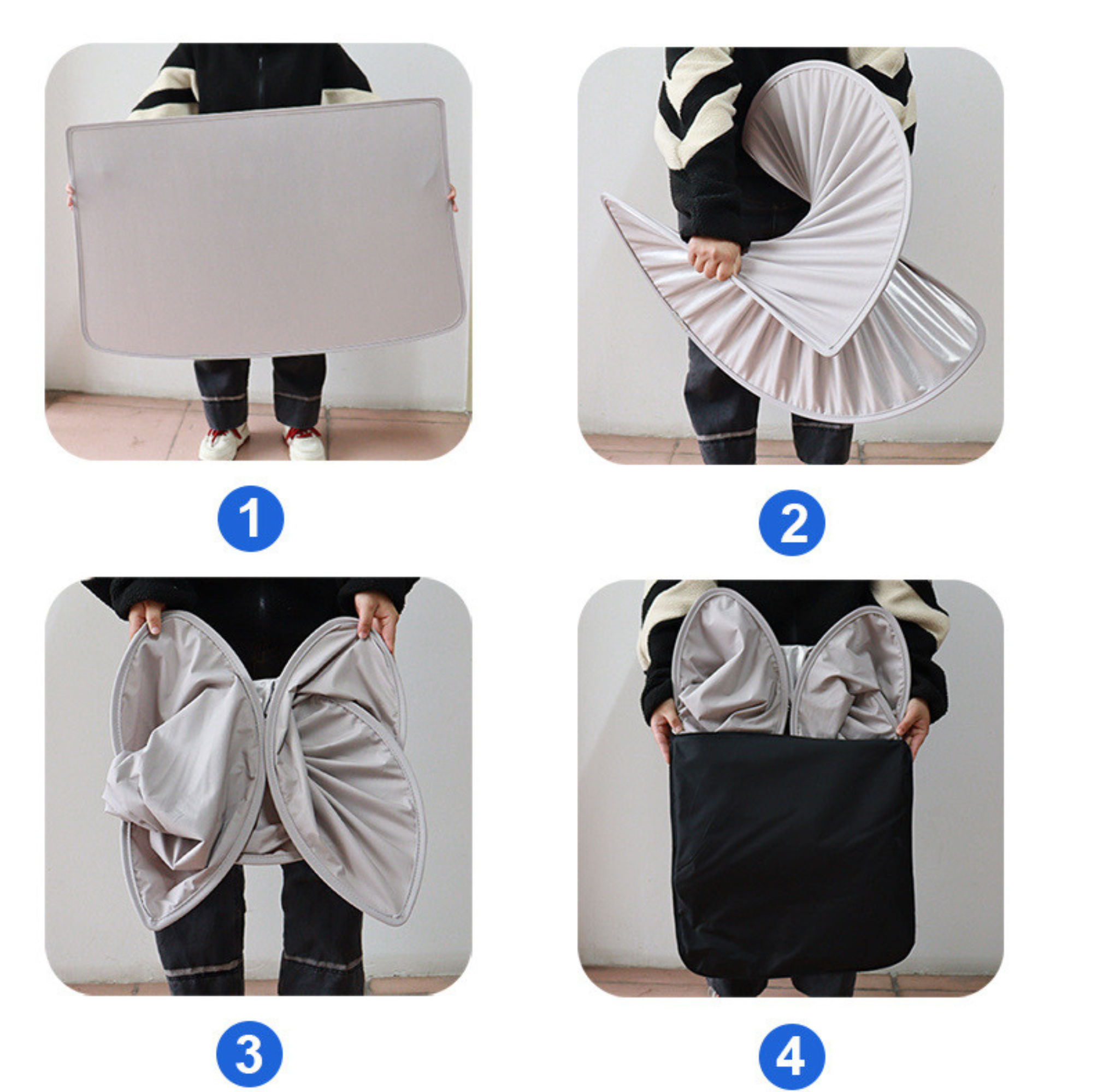 Model 3 Highland Sonnenschutz & Sonnenblende (Hellgrau)