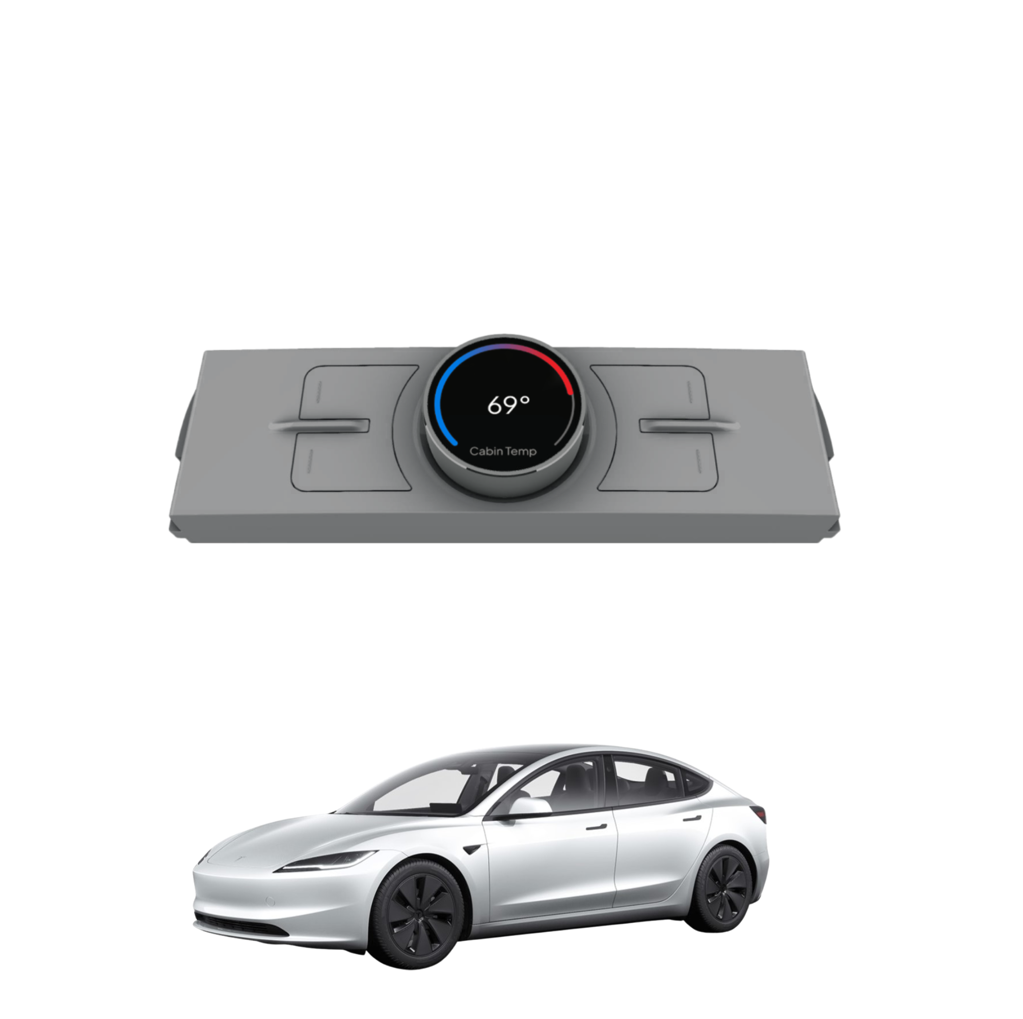 Sexy knop geschikt voor je Tesla Model 3/j verbetert de auto