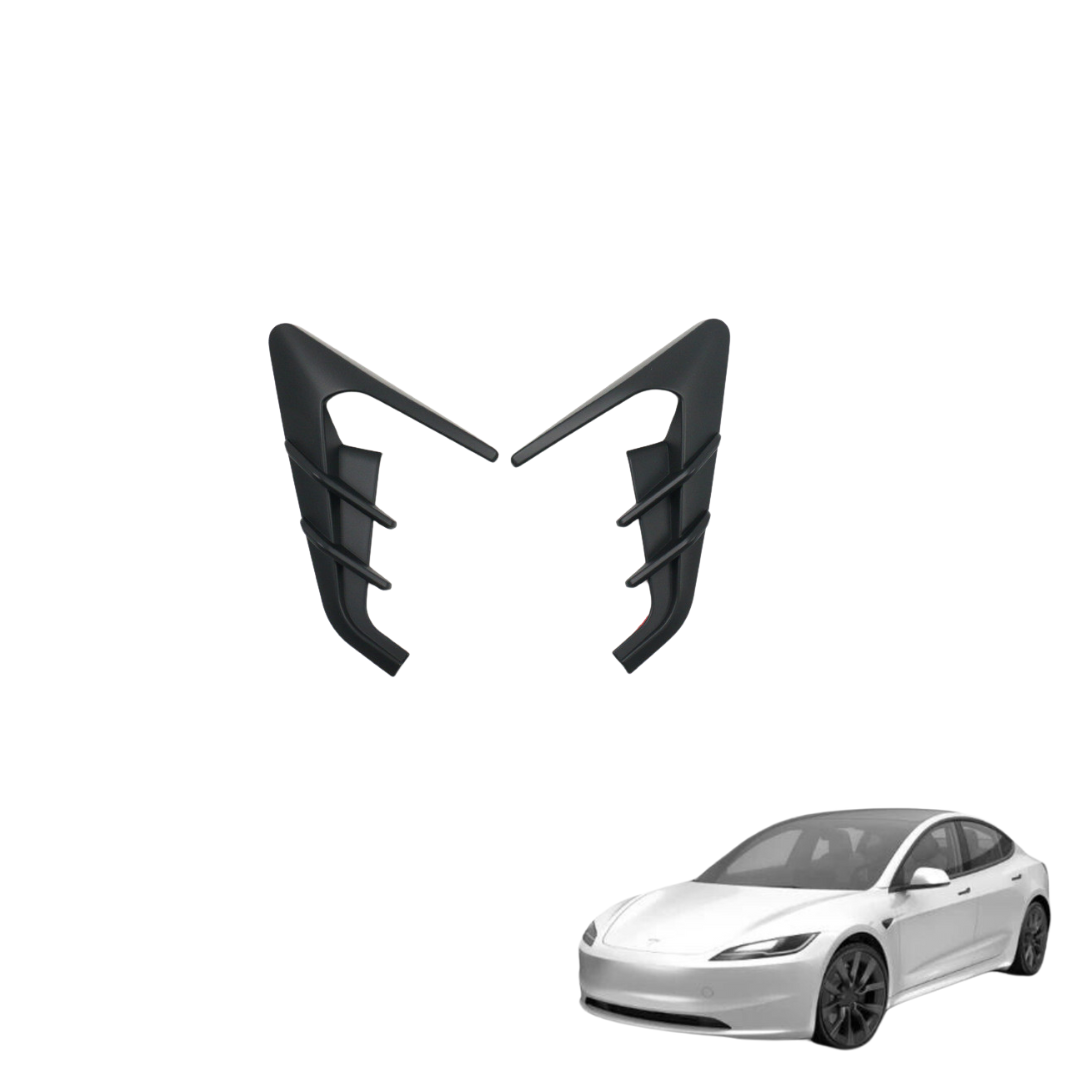 Tesla Model 3 Highland Seiten Kamera Abdeckung Schwarz Matt