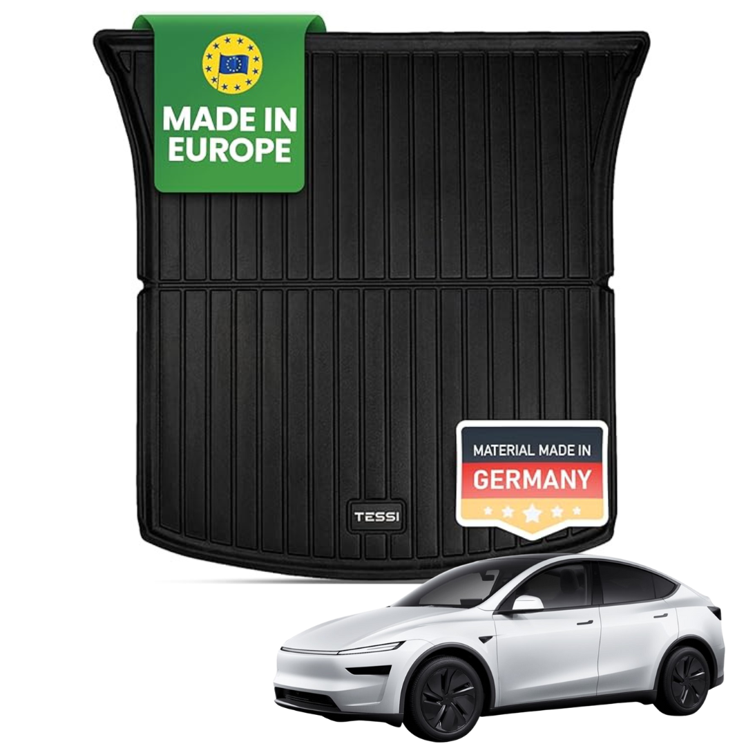 Tesla Model Y 2025 Premium Gummimatten Trunk TESSI® Greenline 75% Recycling Material
