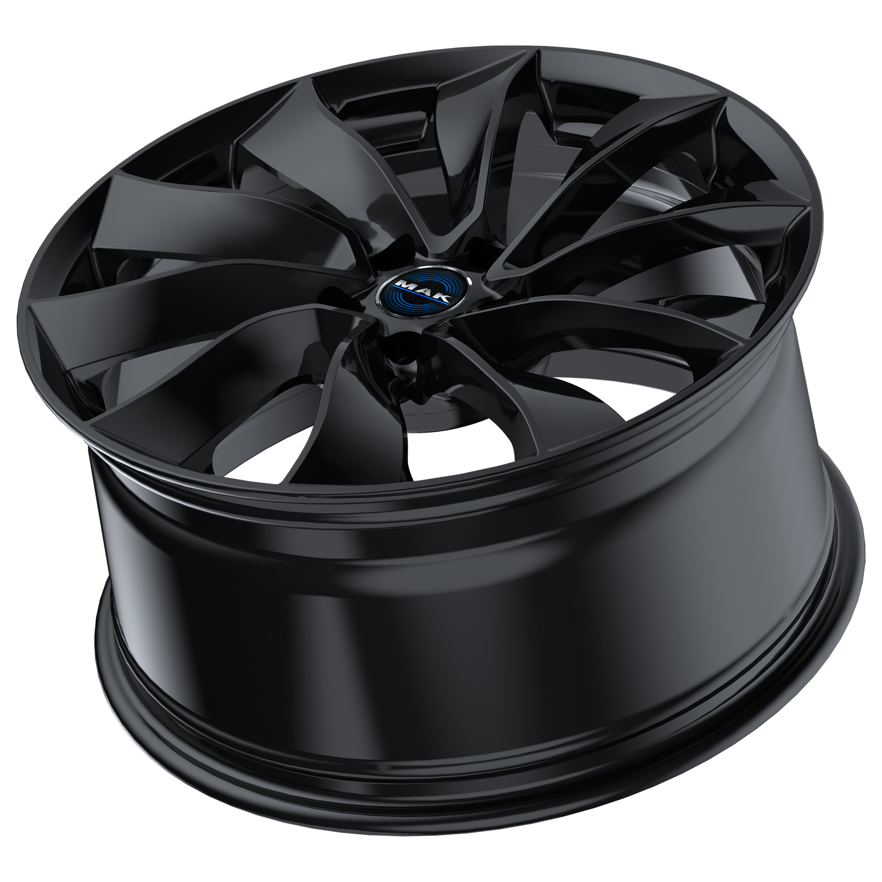 Tesla Model 3 Highland 18 Zoll Winterkomplettrad MAK Solar Black (Glanz) ET38 ECE (4 Stück) SR, LR
