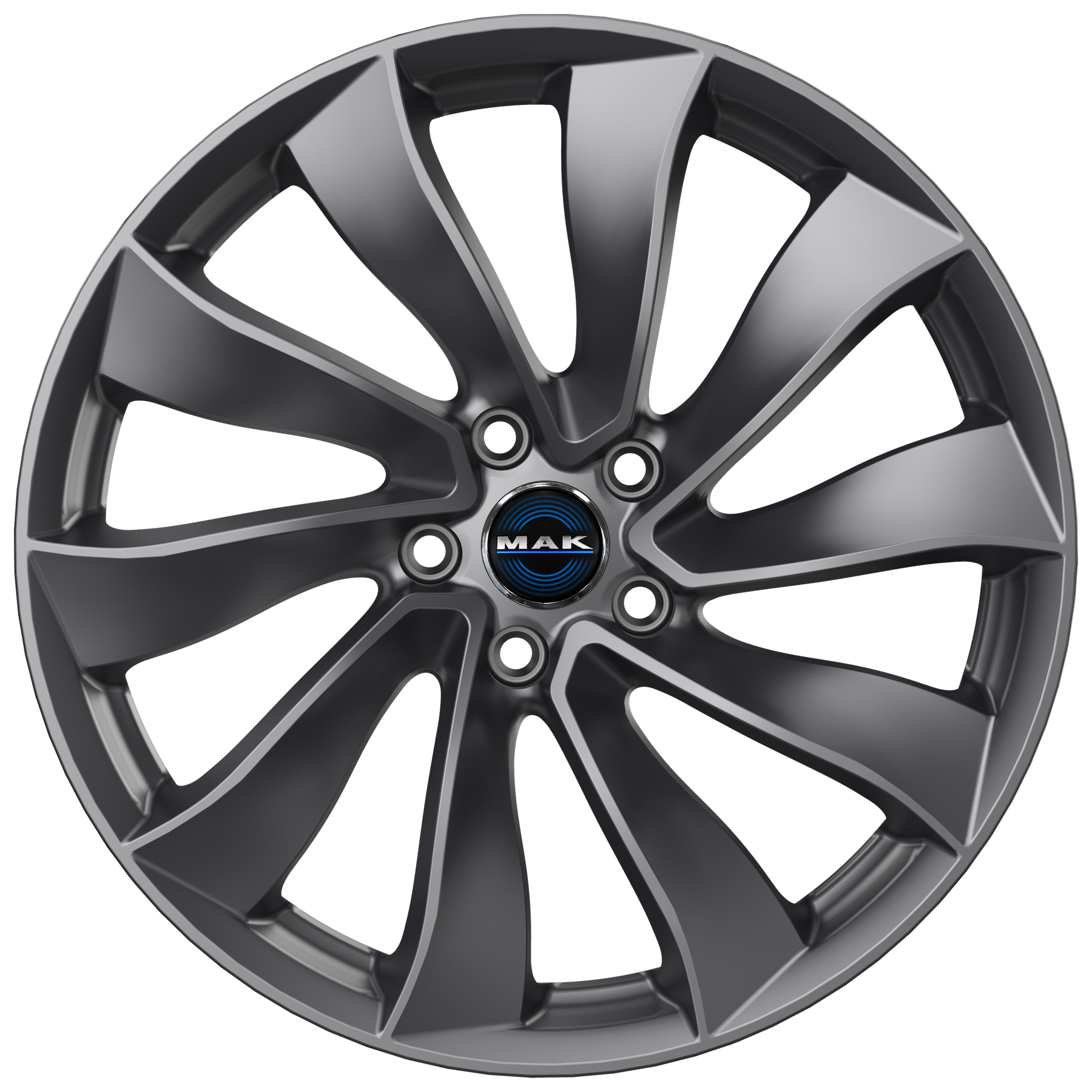 Tesla Model 3 Highland 18 Zoll Winterkomplettrad MAK Solar Gun Metallic ET38 ECE (4 Stück) SR, LR