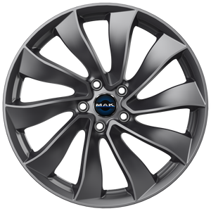 Tesla Model 3 Highland 18 Zoll Winterkomplettrad MAK Solar Gun Metallic ET38 ECE (4 Stück) SR, LR