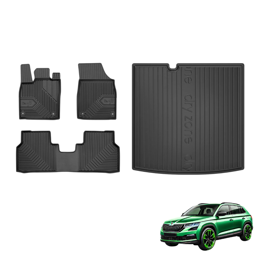 Skoda ENYAQ EV Essential Gummimatten 4-Teilig – Passgenau, Robust & Stilvoll