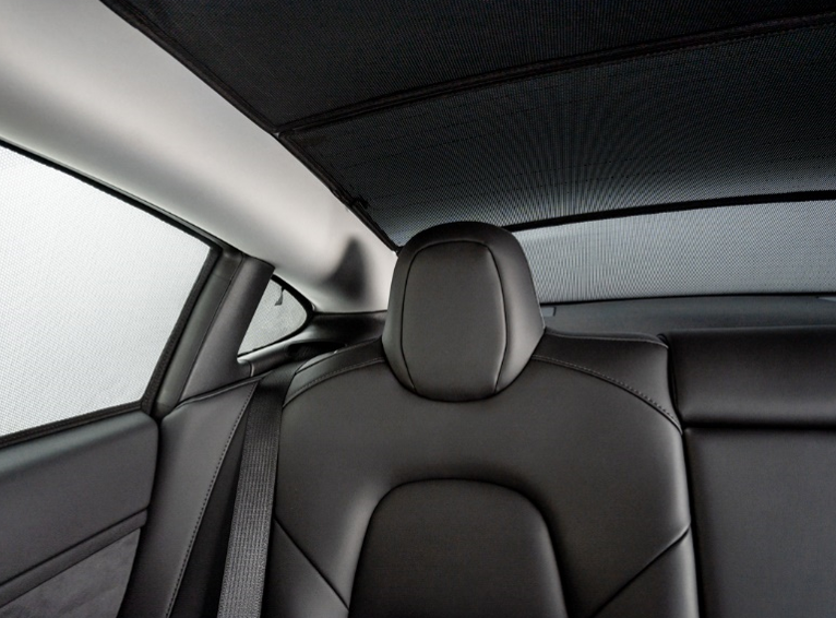 Tesla Model 3 Premium Sonnenschutz Glasdach TESSI® Greenline (Made in Germany)