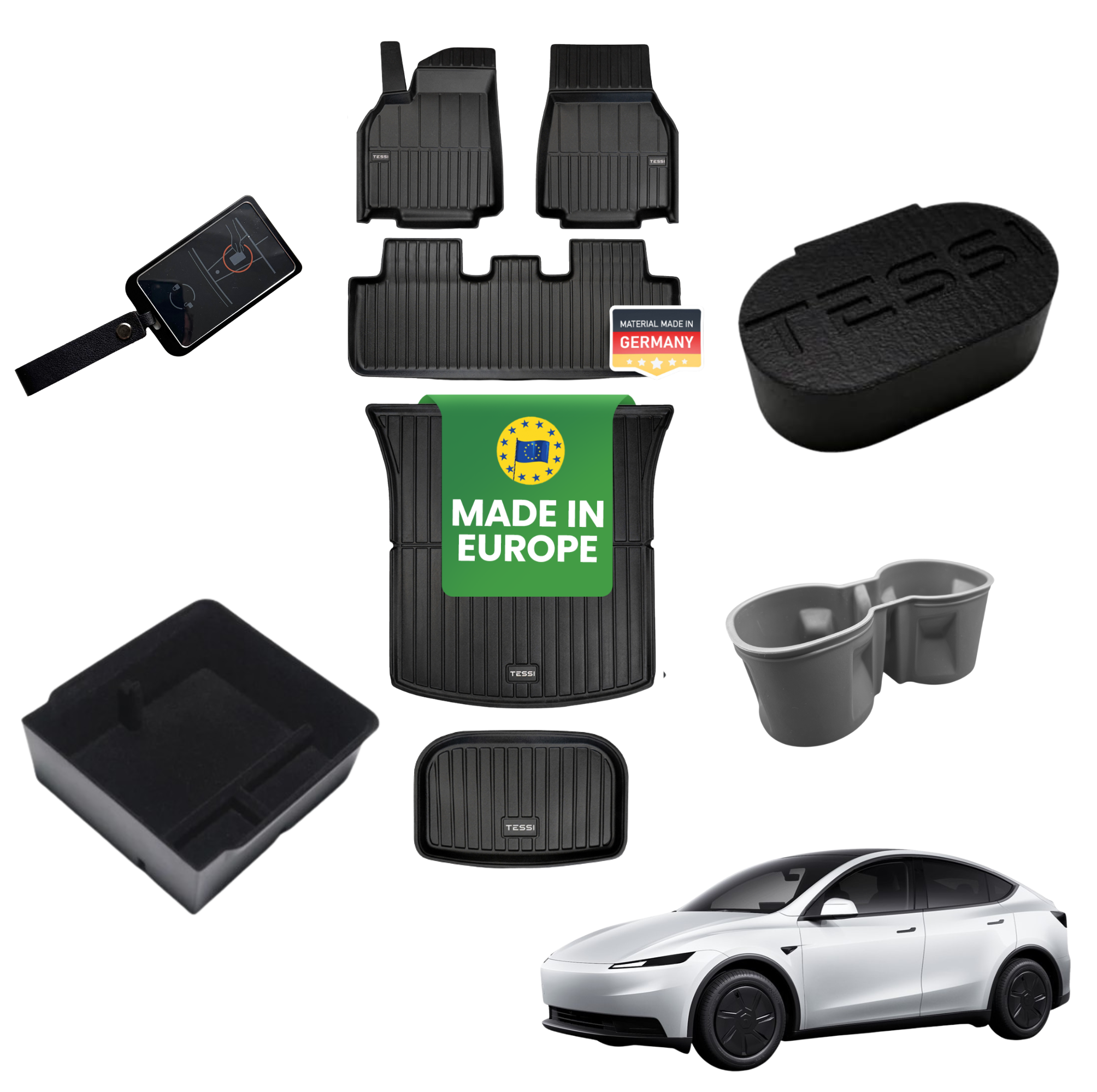 TESSI® GIGA-SET Tesla Model Y 2026 Standard+ Zubehör Starter-Set