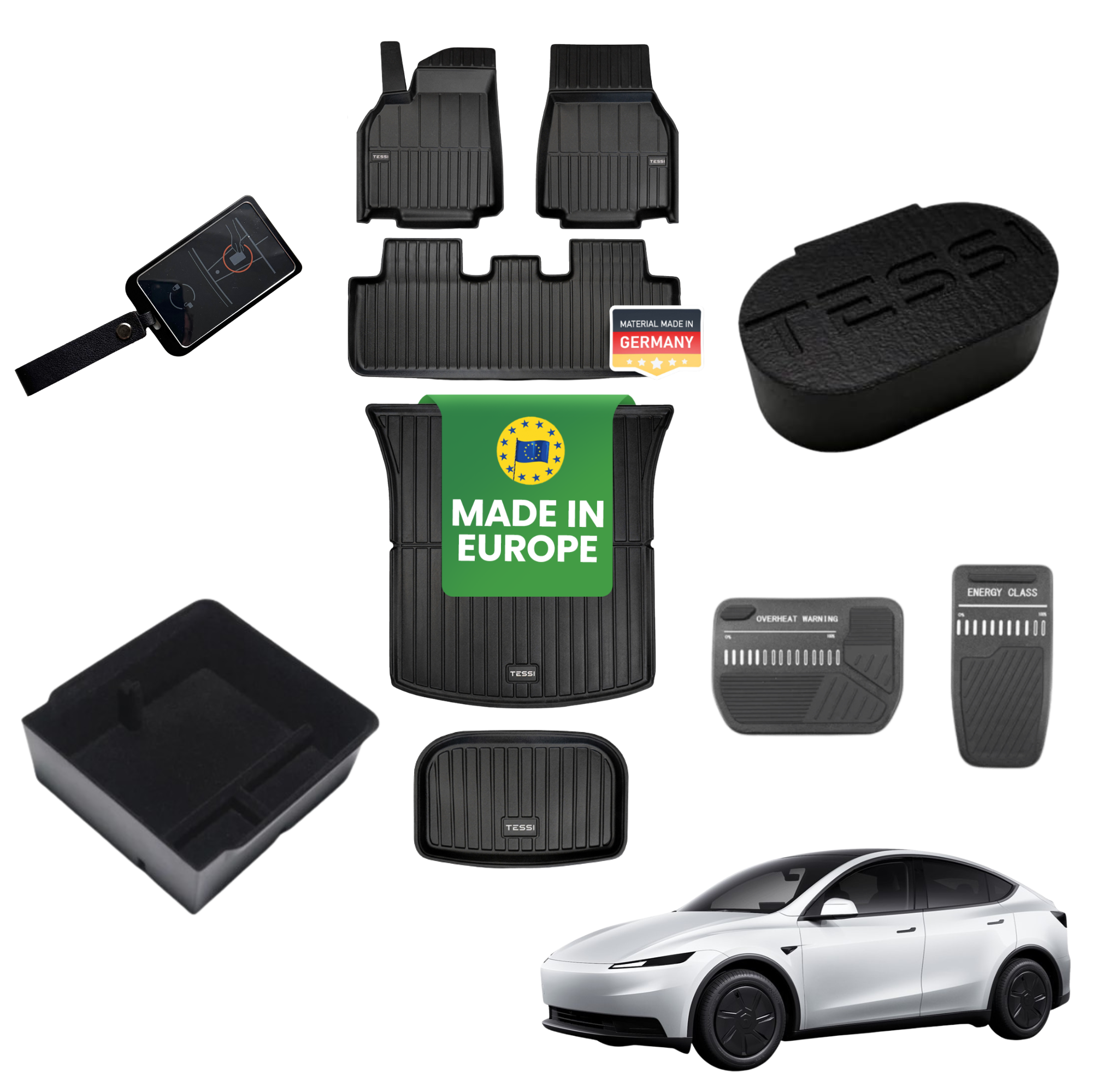 TESSI® GIGA-SET Tesla Model Y 2026 Standard+ Zubehör Starter-Set