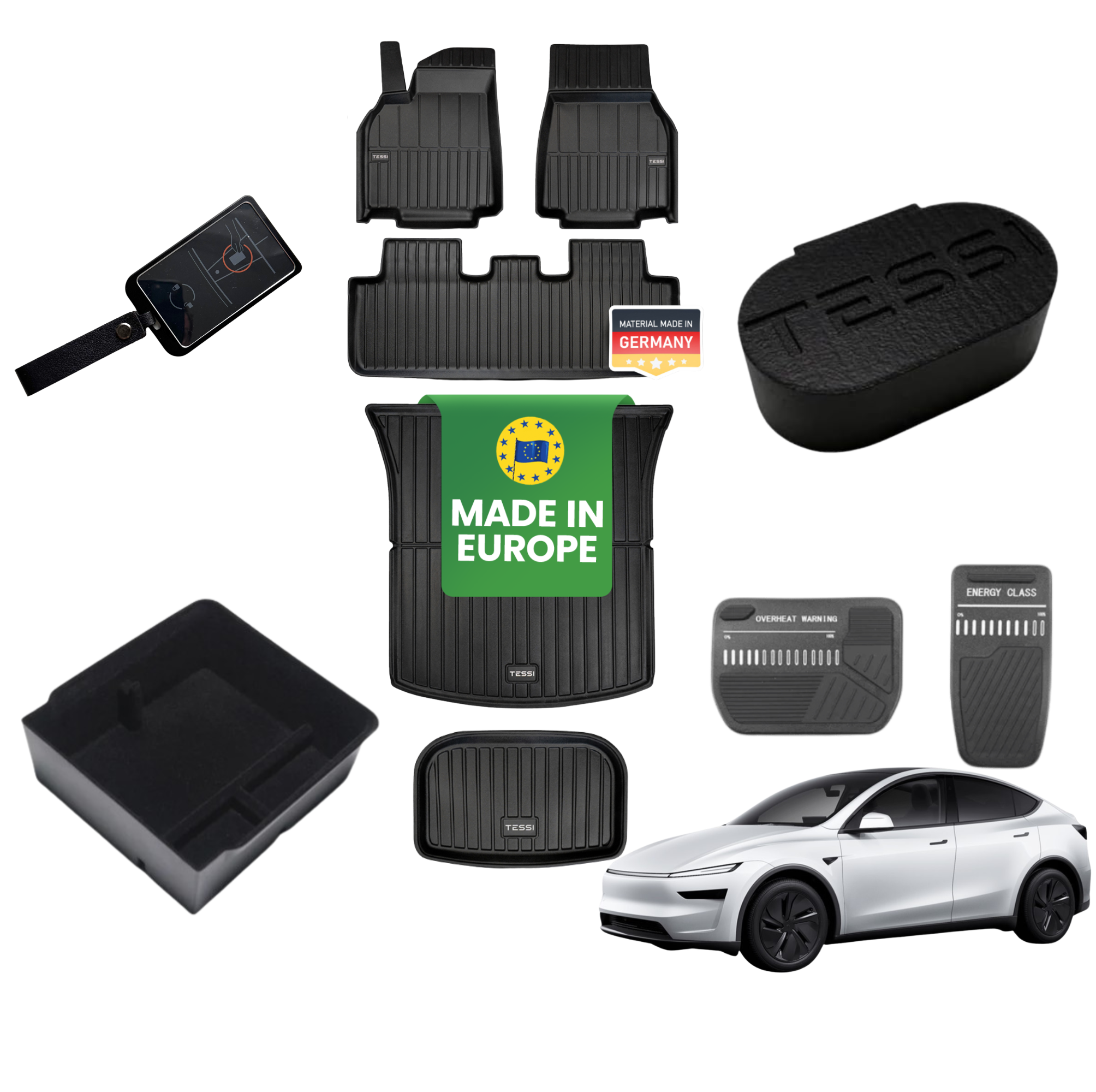 TESSI® GIGA-SET Tesla Model Y 2025+ Zubehör Starter-Set Premium