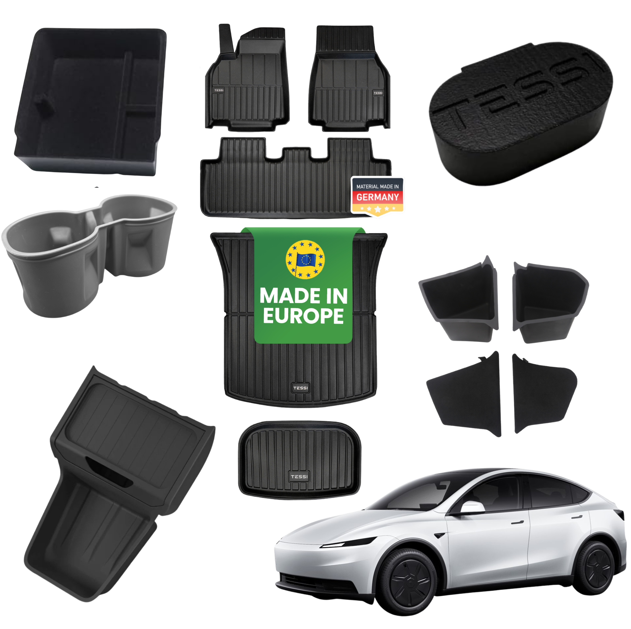 TESSI® GIGA-SET Tesla Model Y 2026 Standard+ Zubehör SET